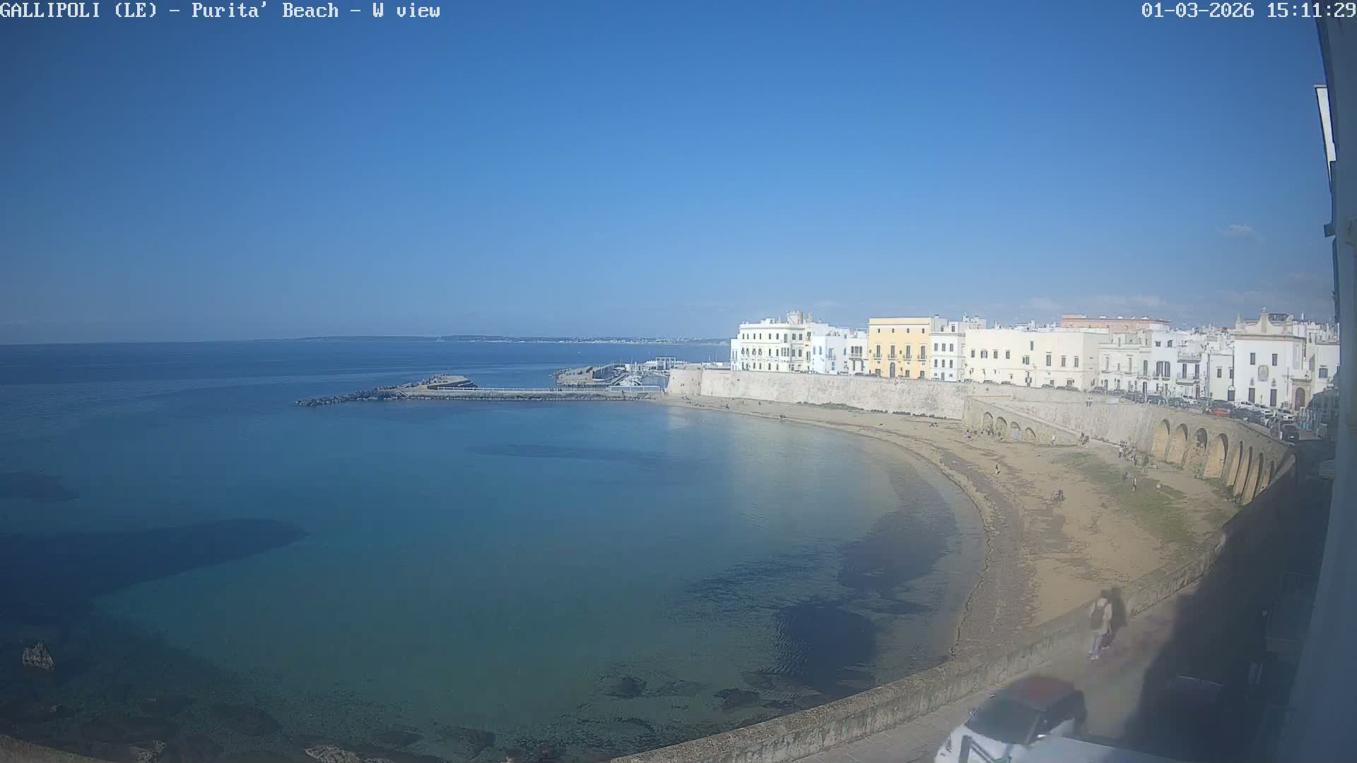 Gallipoli, Purita Beach Live Cam -  Apulia, Italy