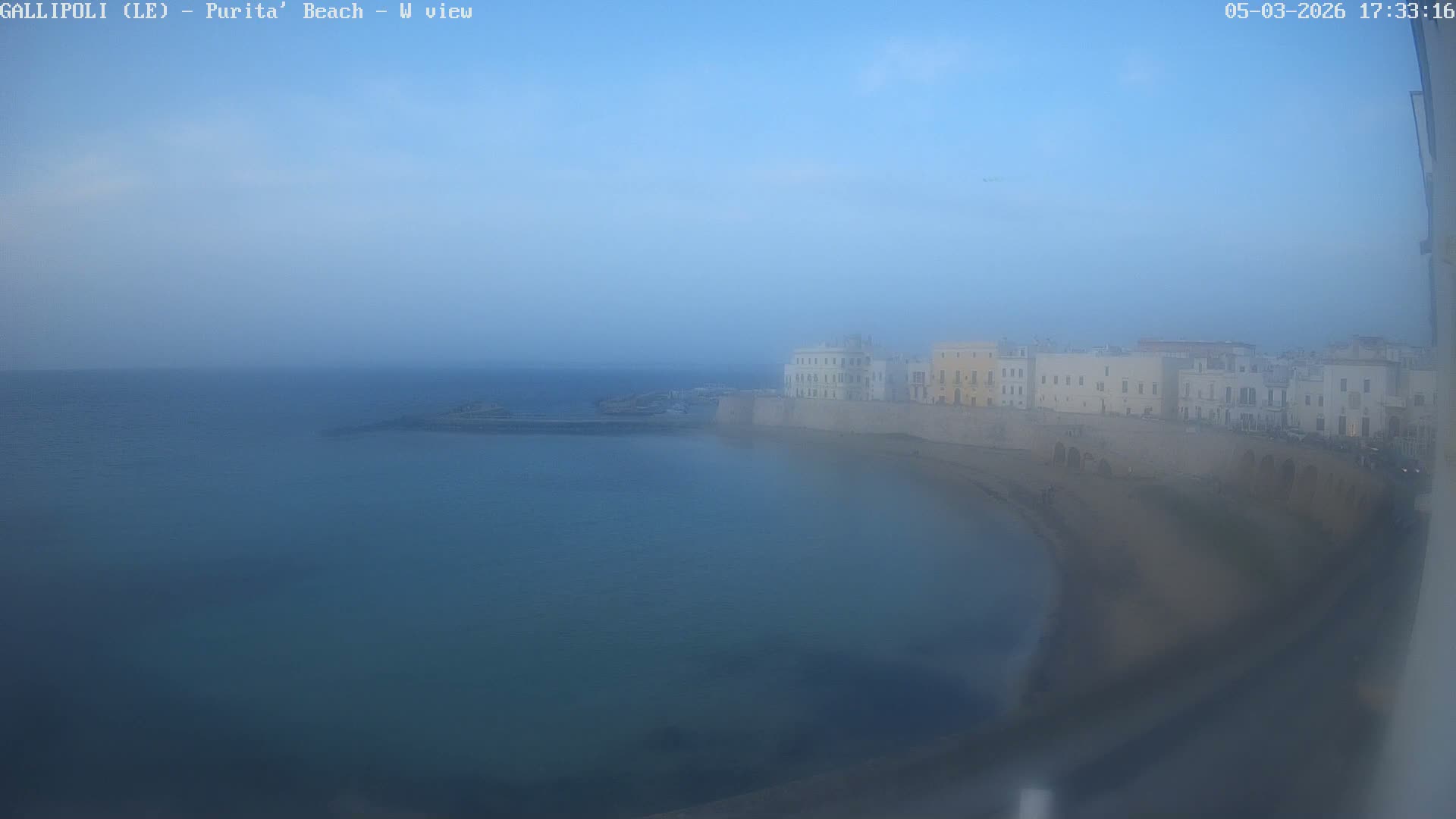Gallipoli, Purita Beach Live Cam -  Apulia, Italy