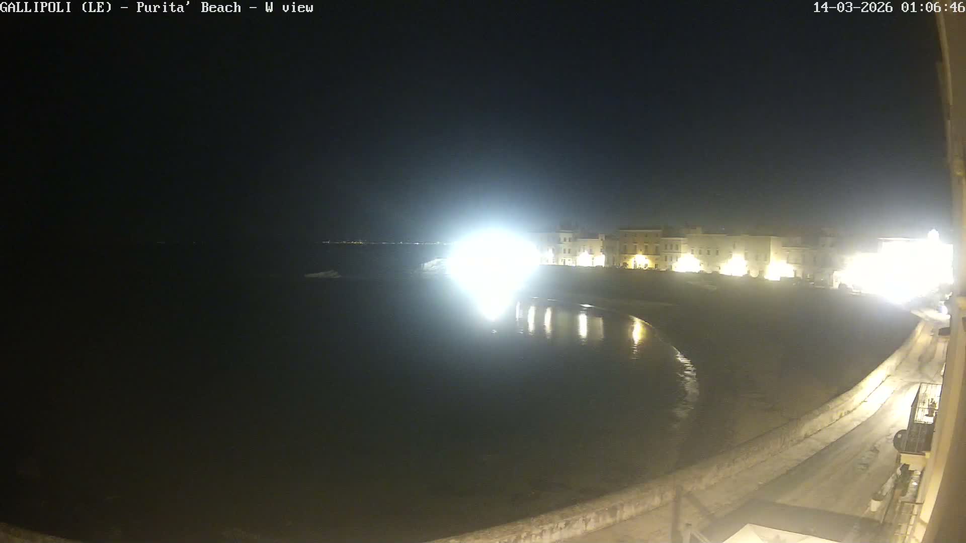 Gallipoli, Purita Beach Live Cam -  Apulia, Italy