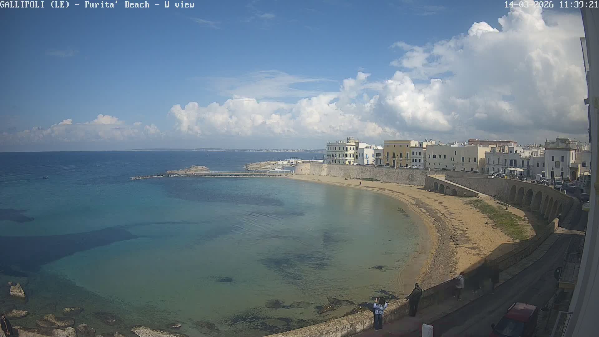 Gallipoli, Purita Beach Live Cam -  Apulia, Italy