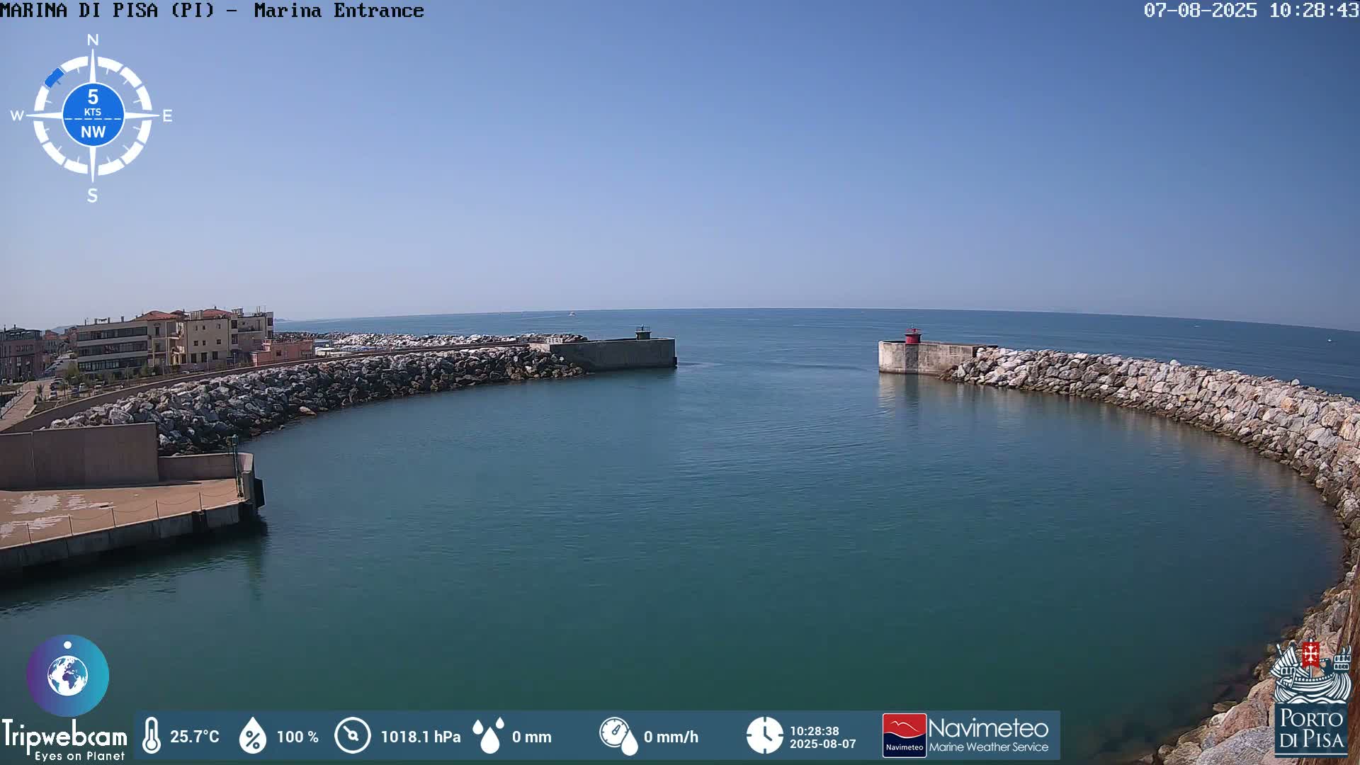 Port of Pisa Marina Live Cam - Pisa, Tuscany, Italy