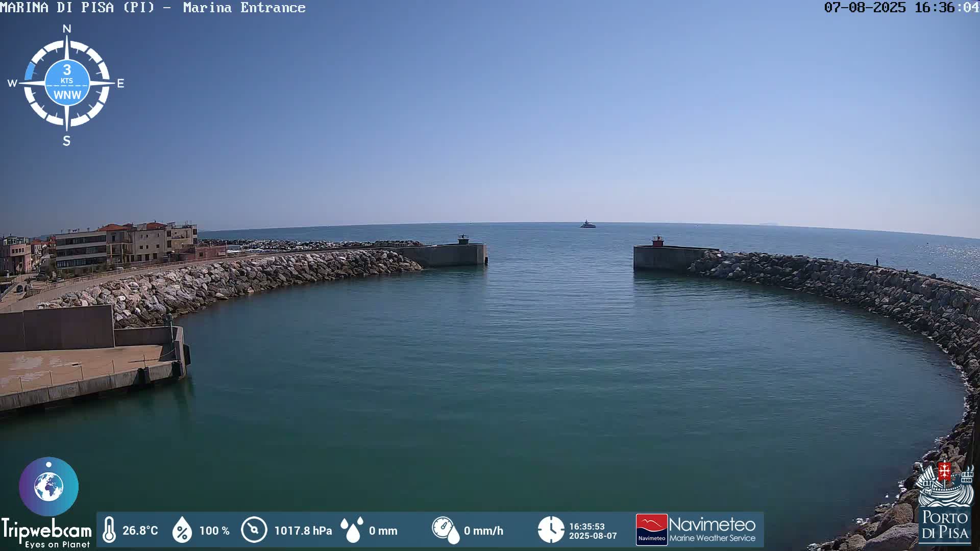 Port of Pisa Marina Live Cam - Pisa, Tuscany, Italy