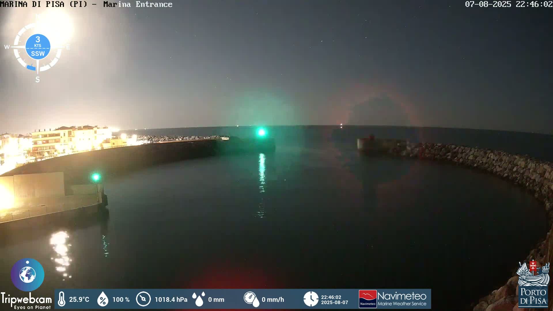 Port of Pisa Marina Live Cam - Pisa, Tuscany, Italy