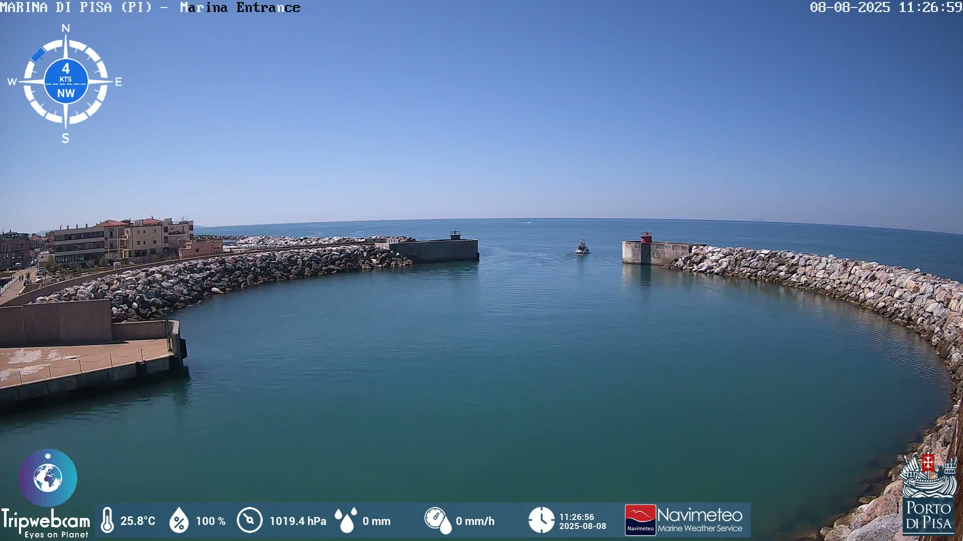 Port of Pisa Marina Live Cam - Pisa, Tuscany, Italy