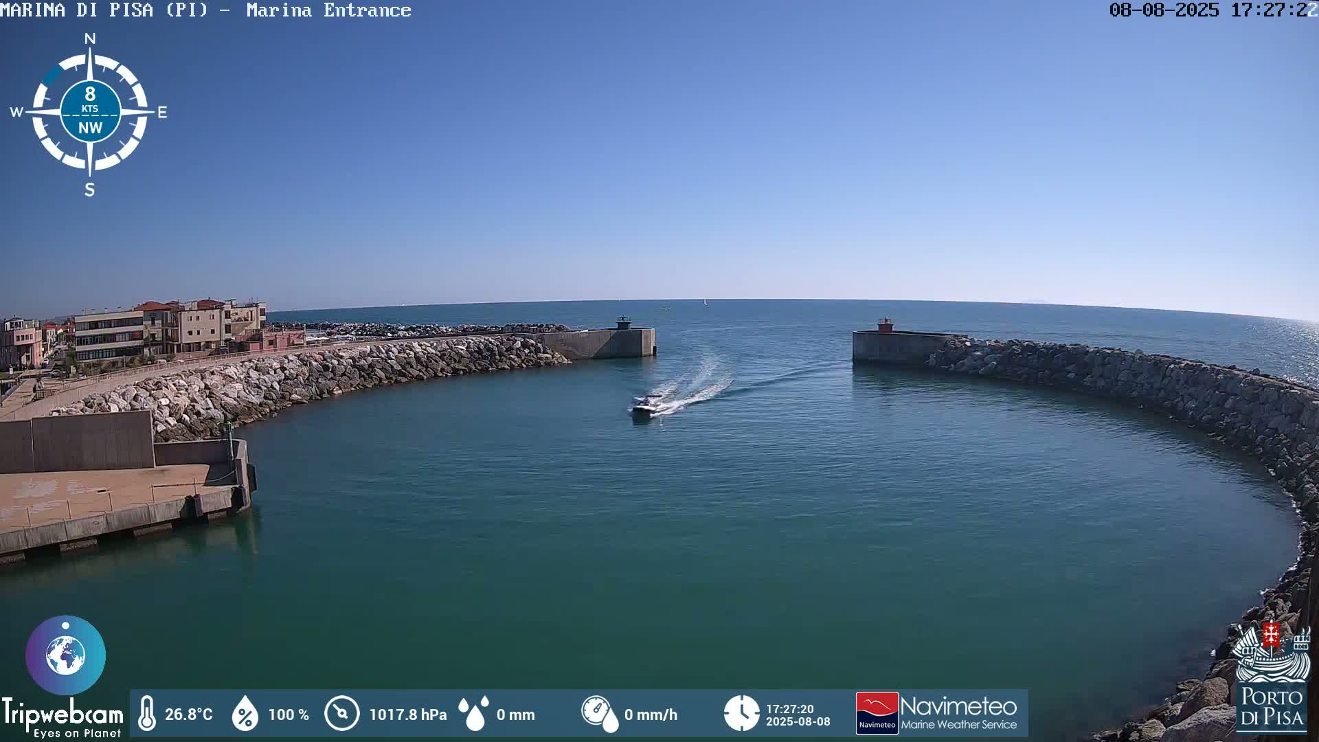 Port of Pisa Marina Live Cam - Pisa, Tuscany, Italy