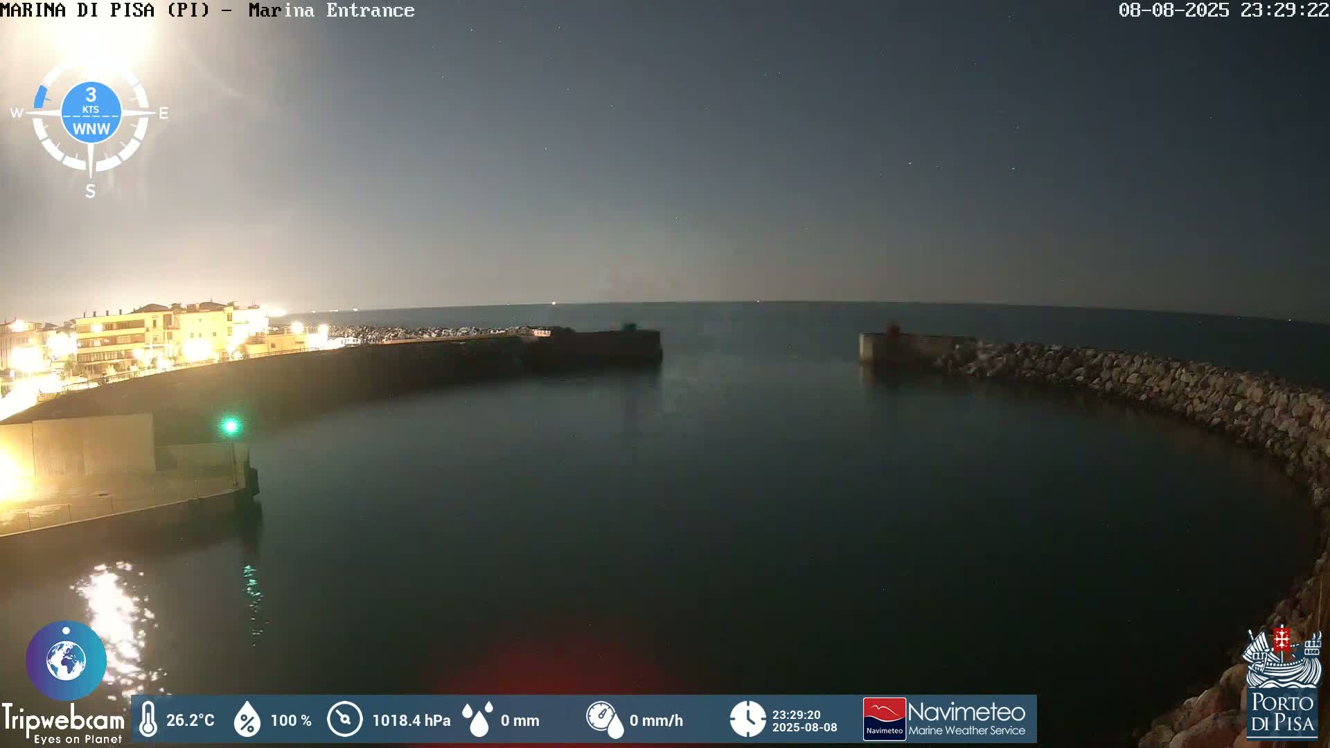 Port of Pisa Marina Live Cam - Pisa, Tuscany, Italy