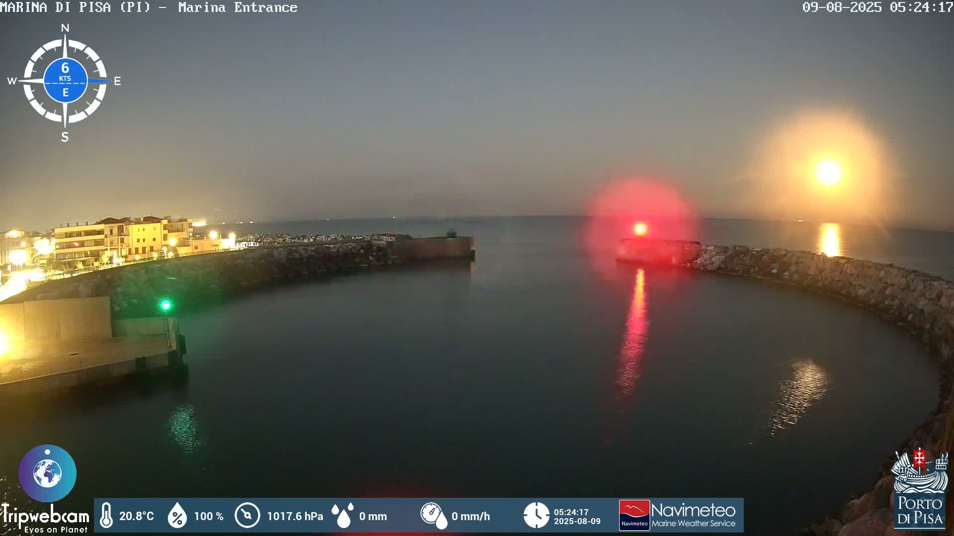 Port of Pisa Marina Live Cam - Pisa, Tuscany, Italy