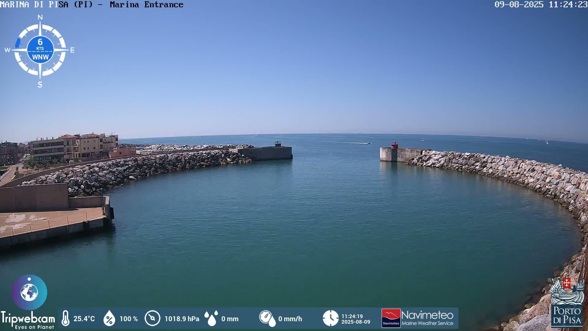 Port of Pisa Marina Live Cam - Pisa, Tuscany, Italy