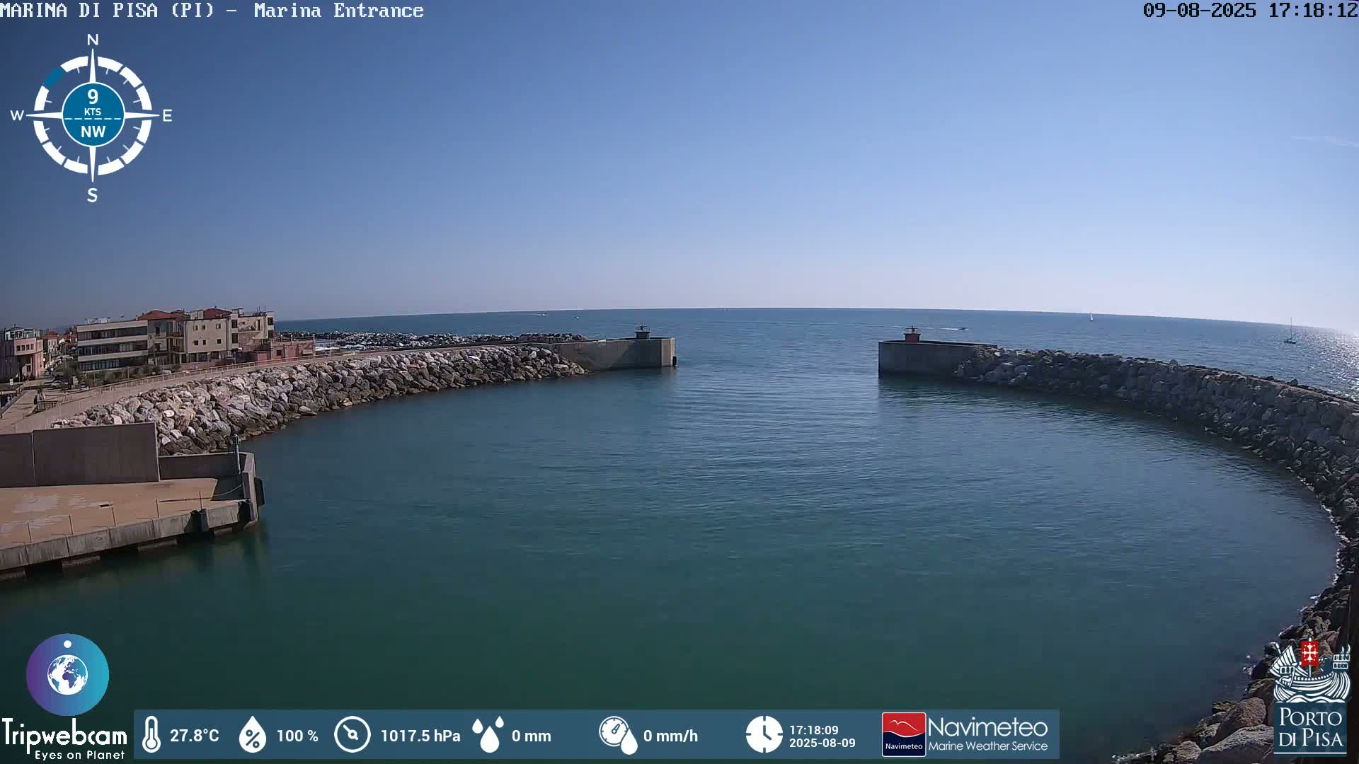 Port of Pisa Marina Live Cam - Pisa, Tuscany, Italy