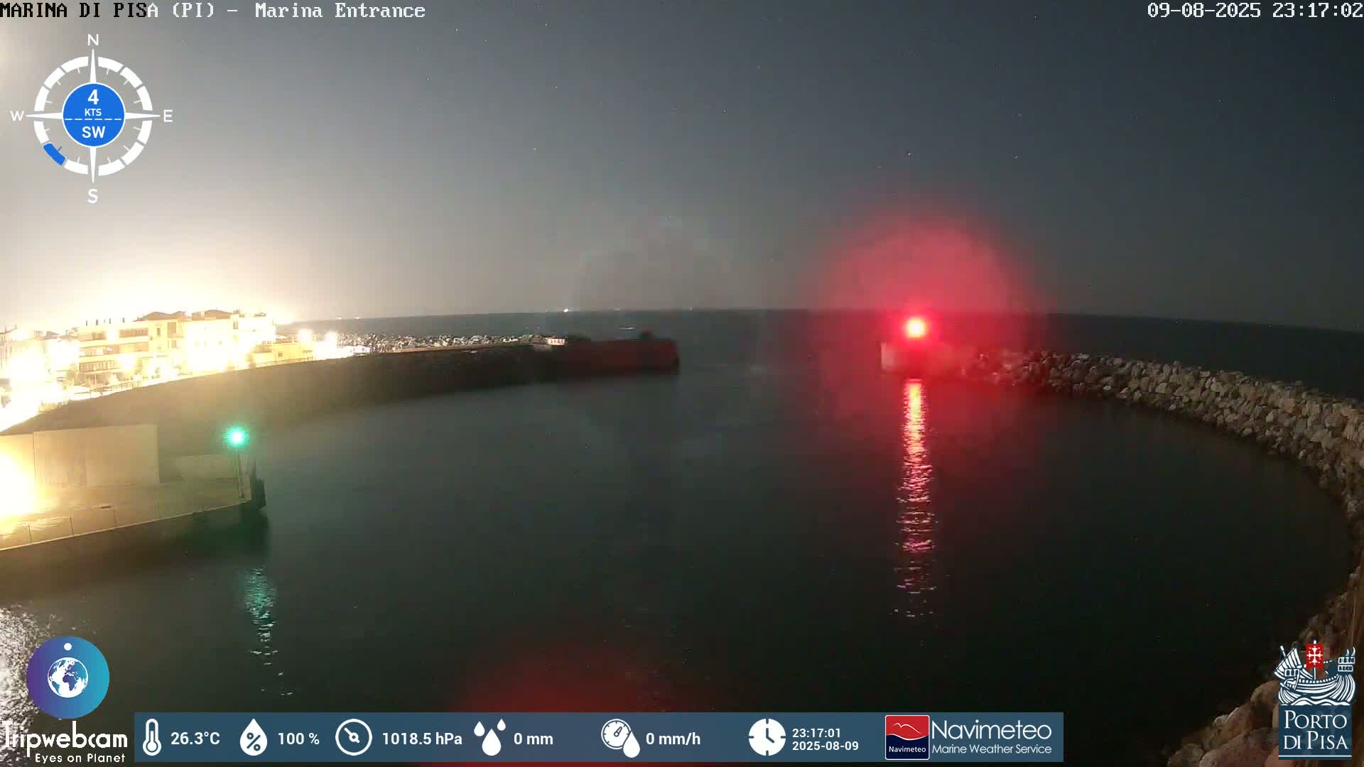Port of Pisa Marina Live Cam - Pisa, Tuscany, Italy
