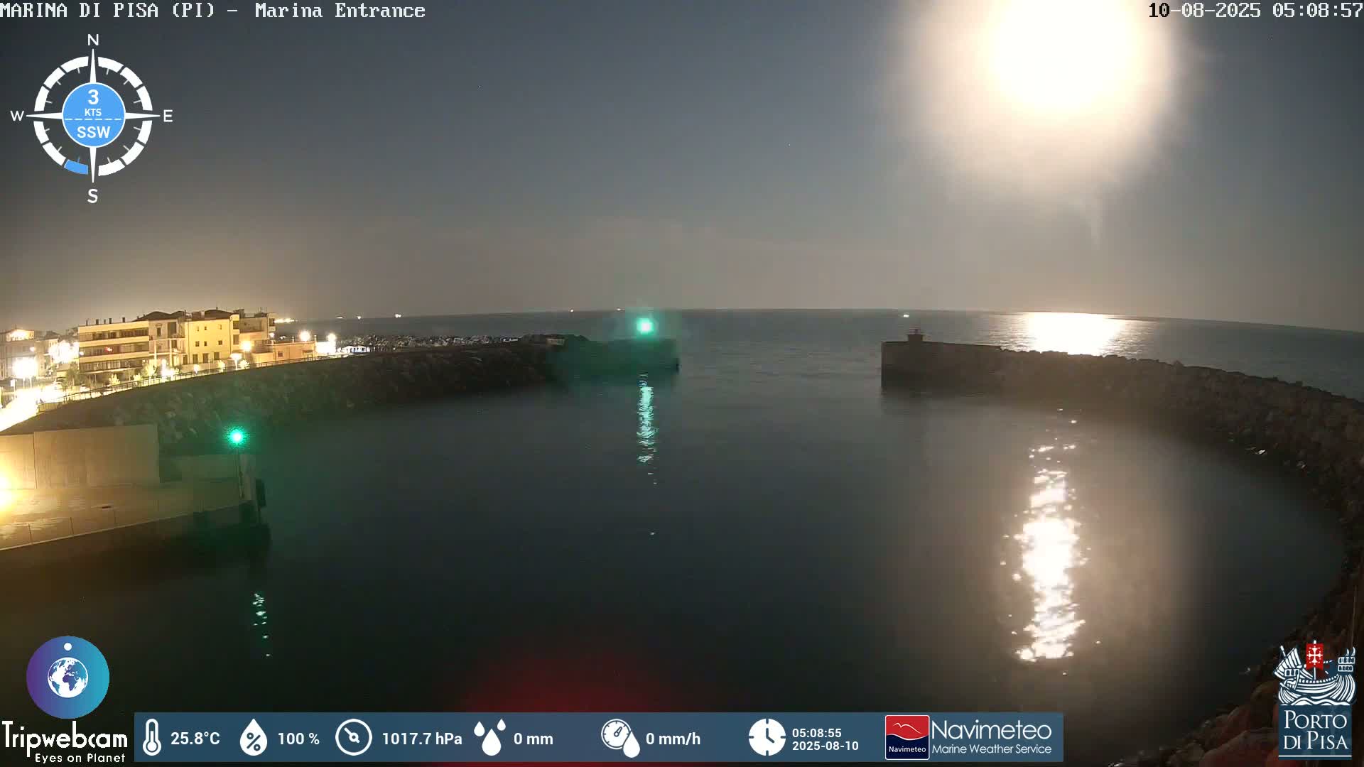 Port of Pisa Marina Live Cam - Pisa, Tuscany, Italy