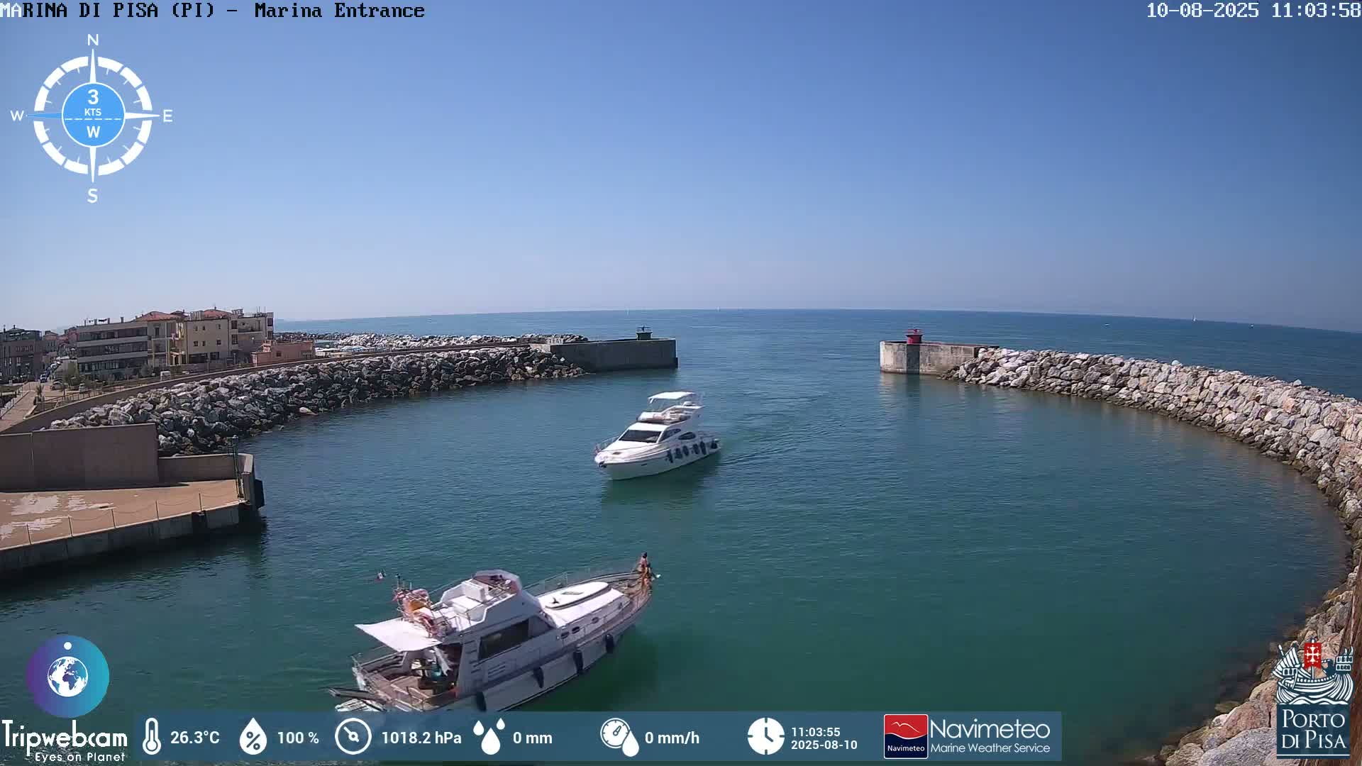 Port of Pisa Marina Live Cam - Pisa, Tuscany, Italy