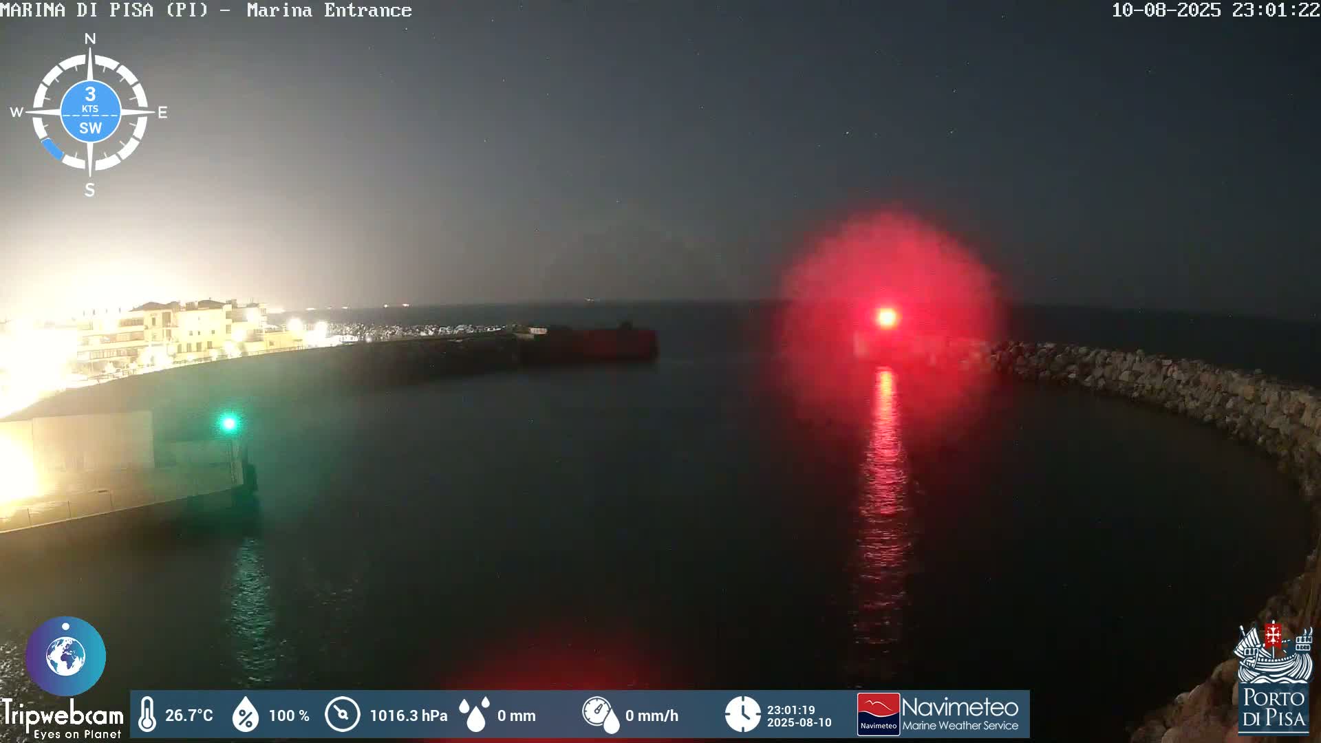 Port of Pisa Marina Live Cam - Pisa, Tuscany, Italy