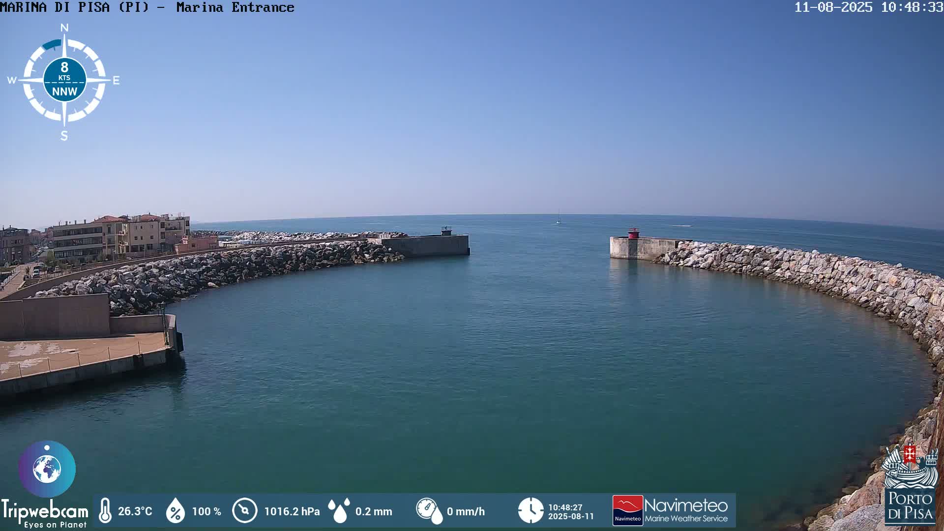 Port of Pisa Marina Live Cam - Pisa, Tuscany, Italy