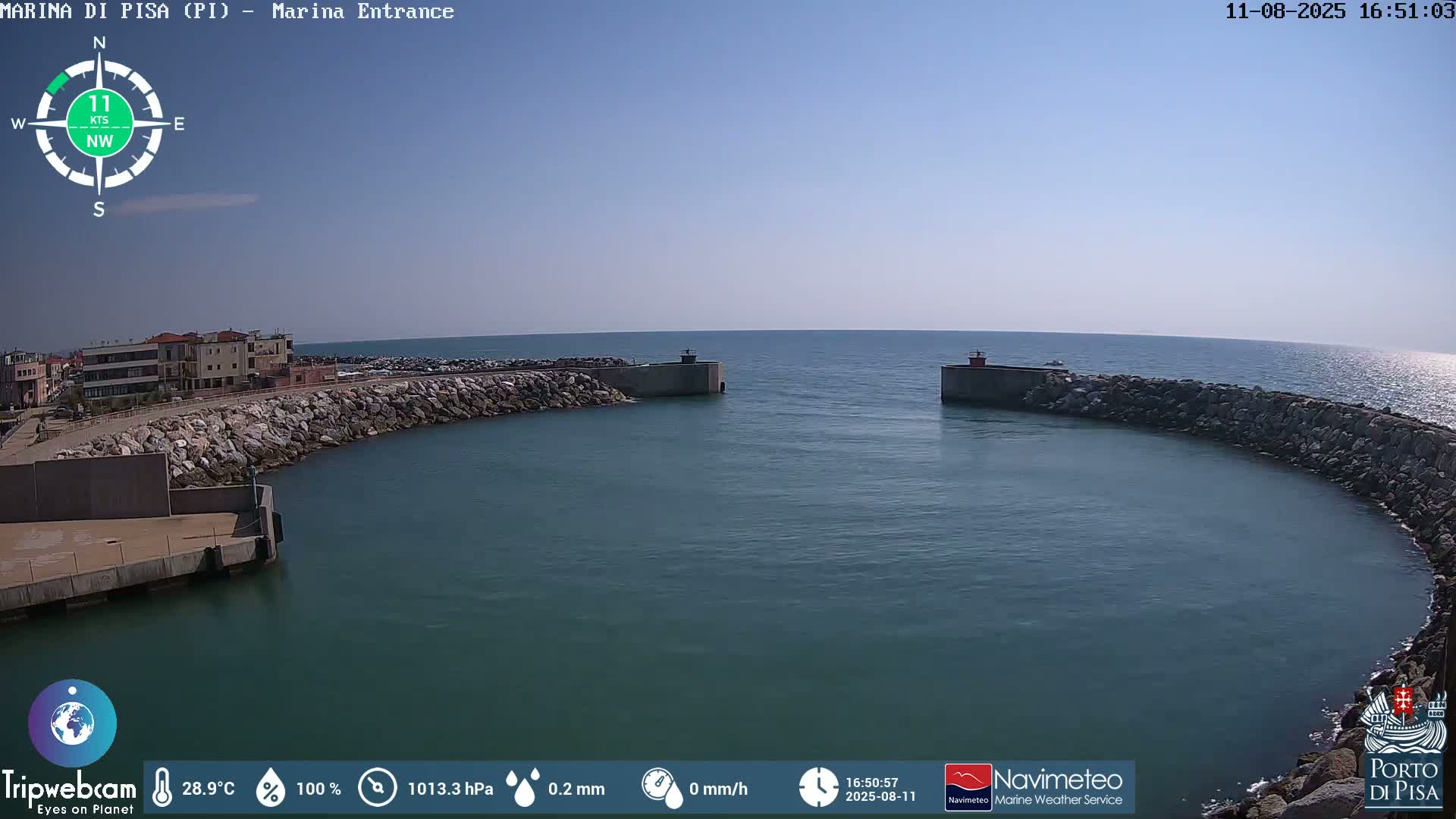 Port of Pisa Marina Live Cam - Pisa, Tuscany, Italy