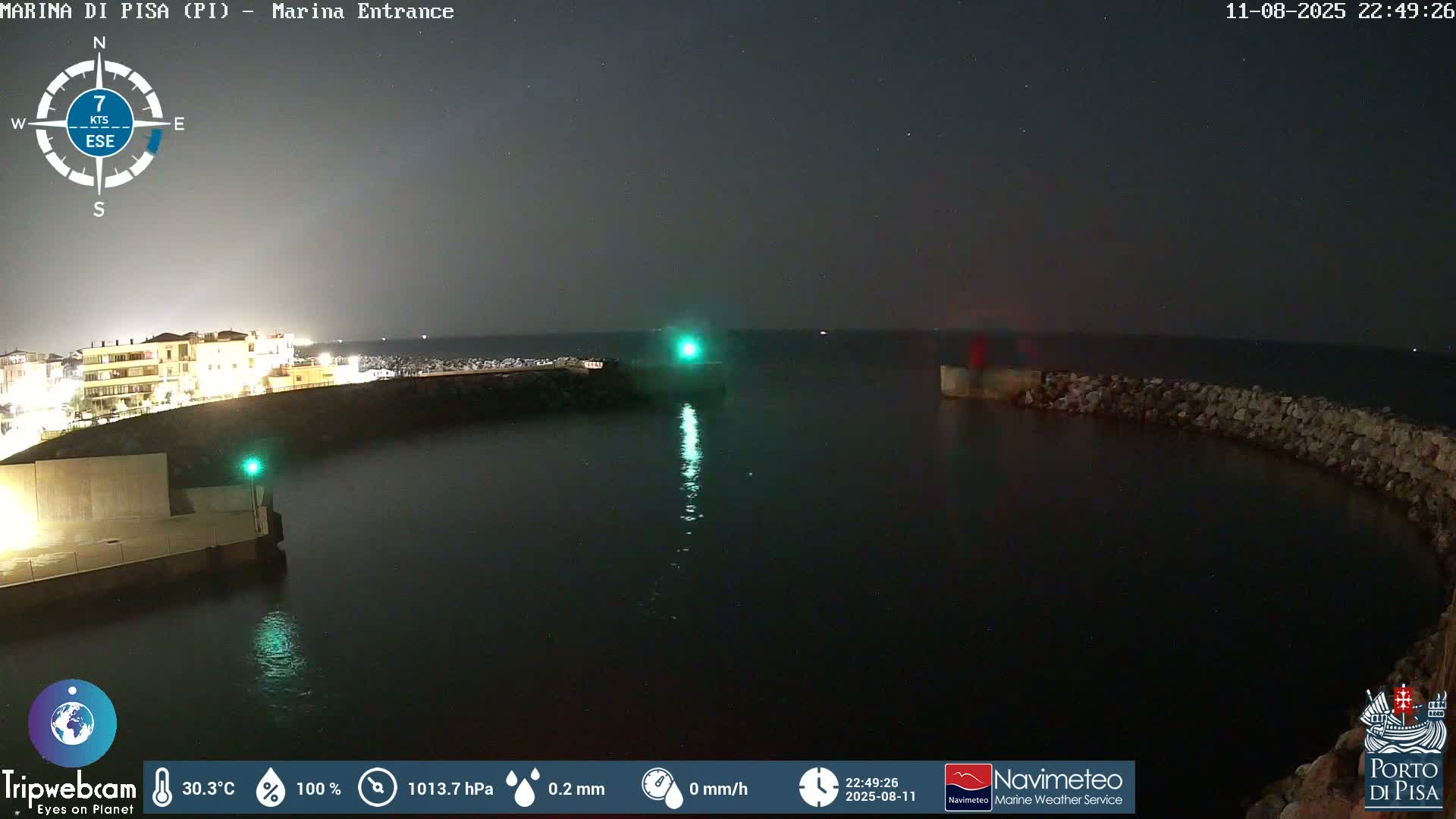 Port of Pisa Marina Live Cam - Pisa, Tuscany, Italy