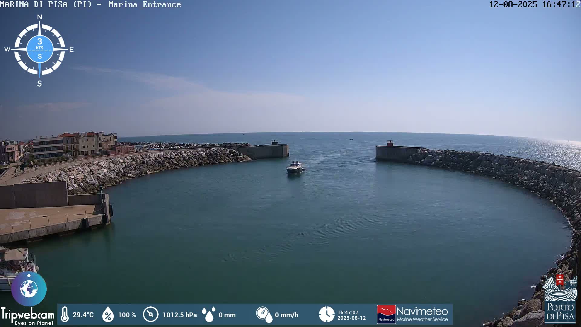 Port of Pisa Marina Live Cam - Pisa, Tuscany, Italy