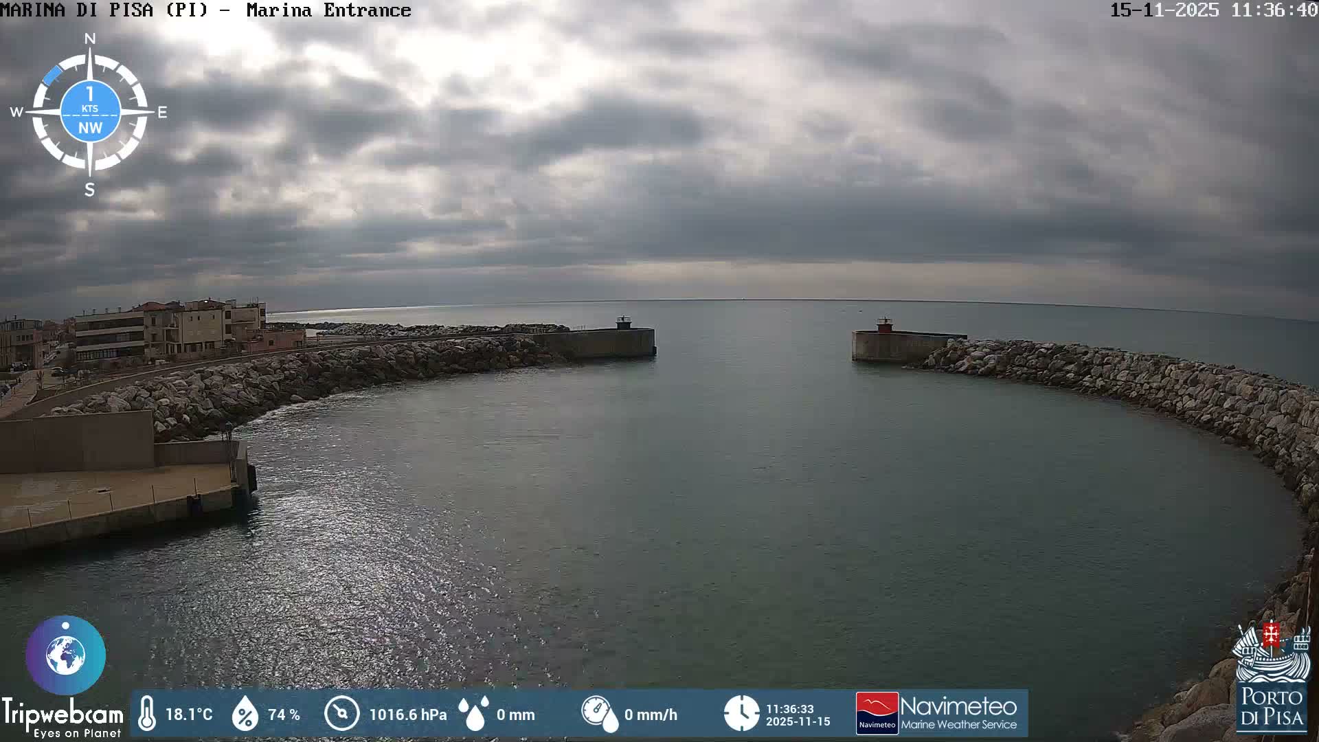 Port of Pisa Marina Live Cam - Pisa, Tuscany, Italy
