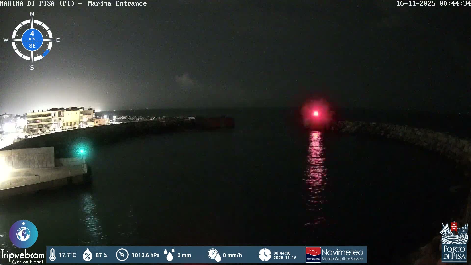 Port of Pisa Marina Live Cam - Pisa, Tuscany, Italy