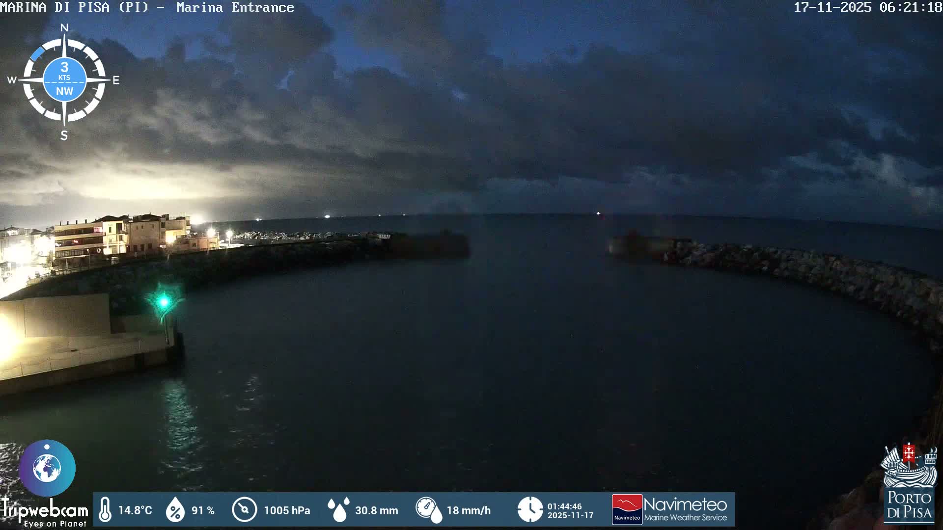 Port of Pisa Marina Live Cam - Pisa, Tuscany, Italy