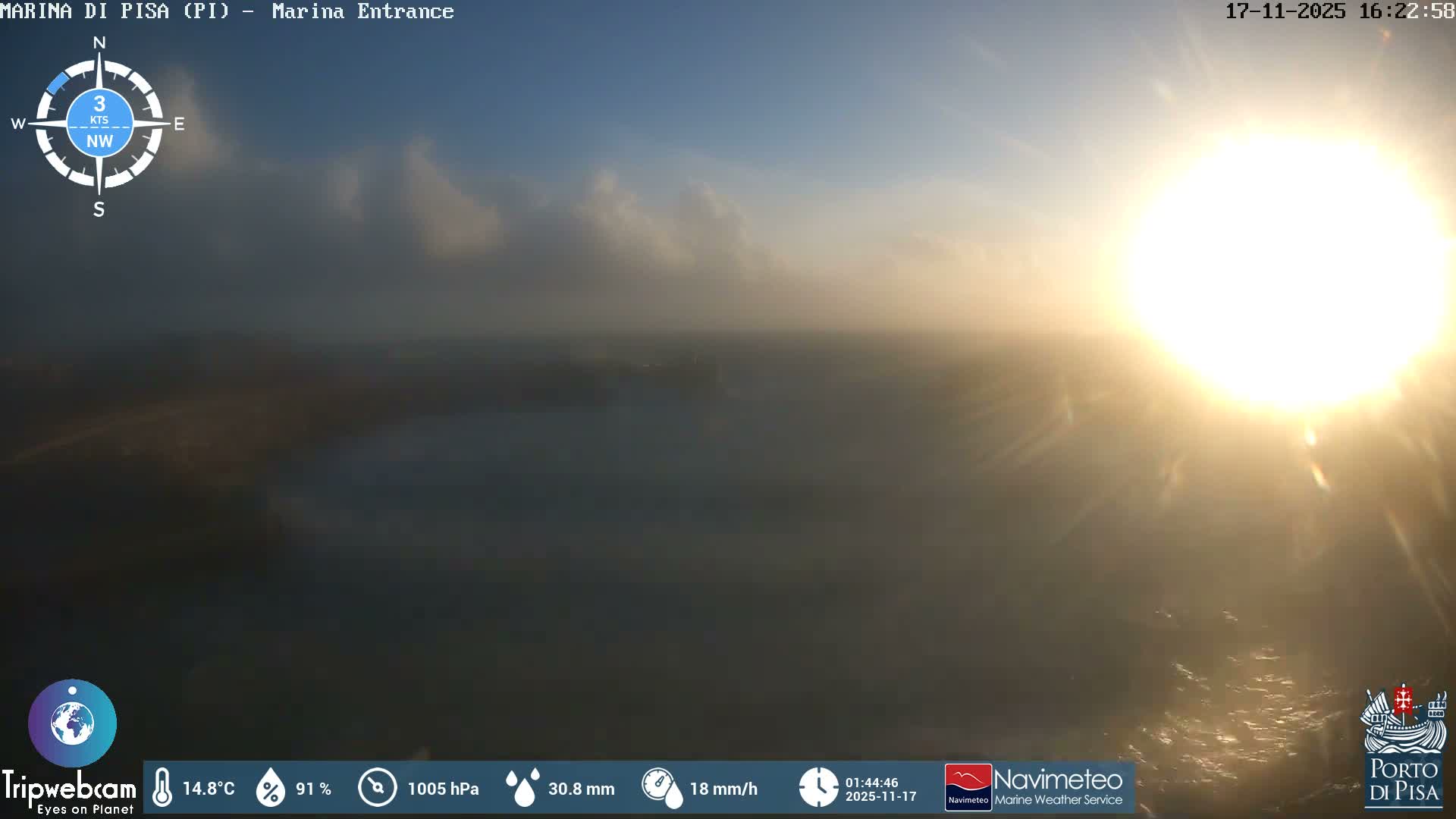 Port of Pisa Marina Live Cam - Pisa, Tuscany, Italy