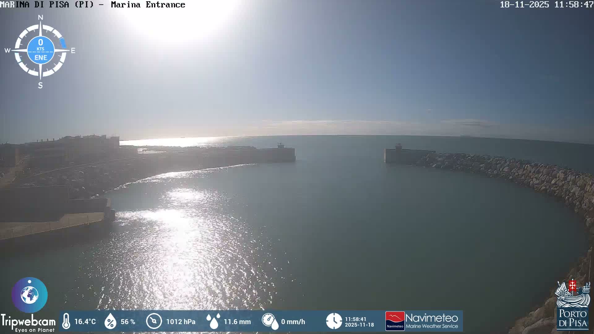 Port of Pisa Marina Live Cam - Pisa, Tuscany, Italy