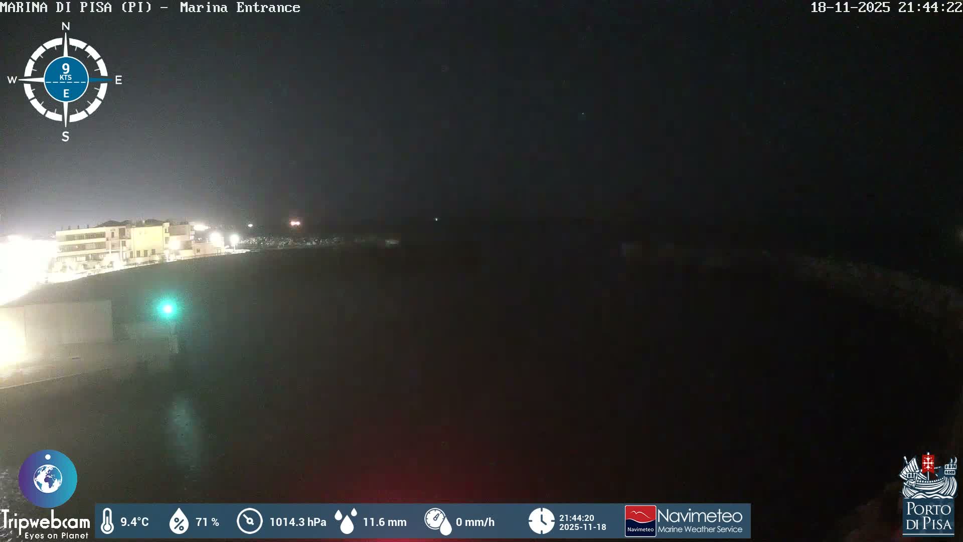 Port of Pisa Marina Live Cam - Pisa, Tuscany, Italy