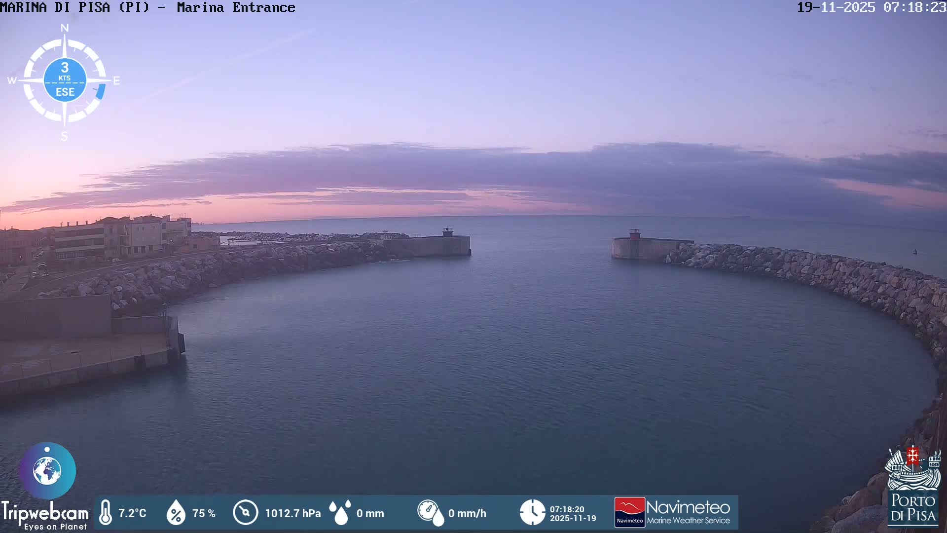 Port of Pisa Marina Live Cam - Pisa, Tuscany, Italy