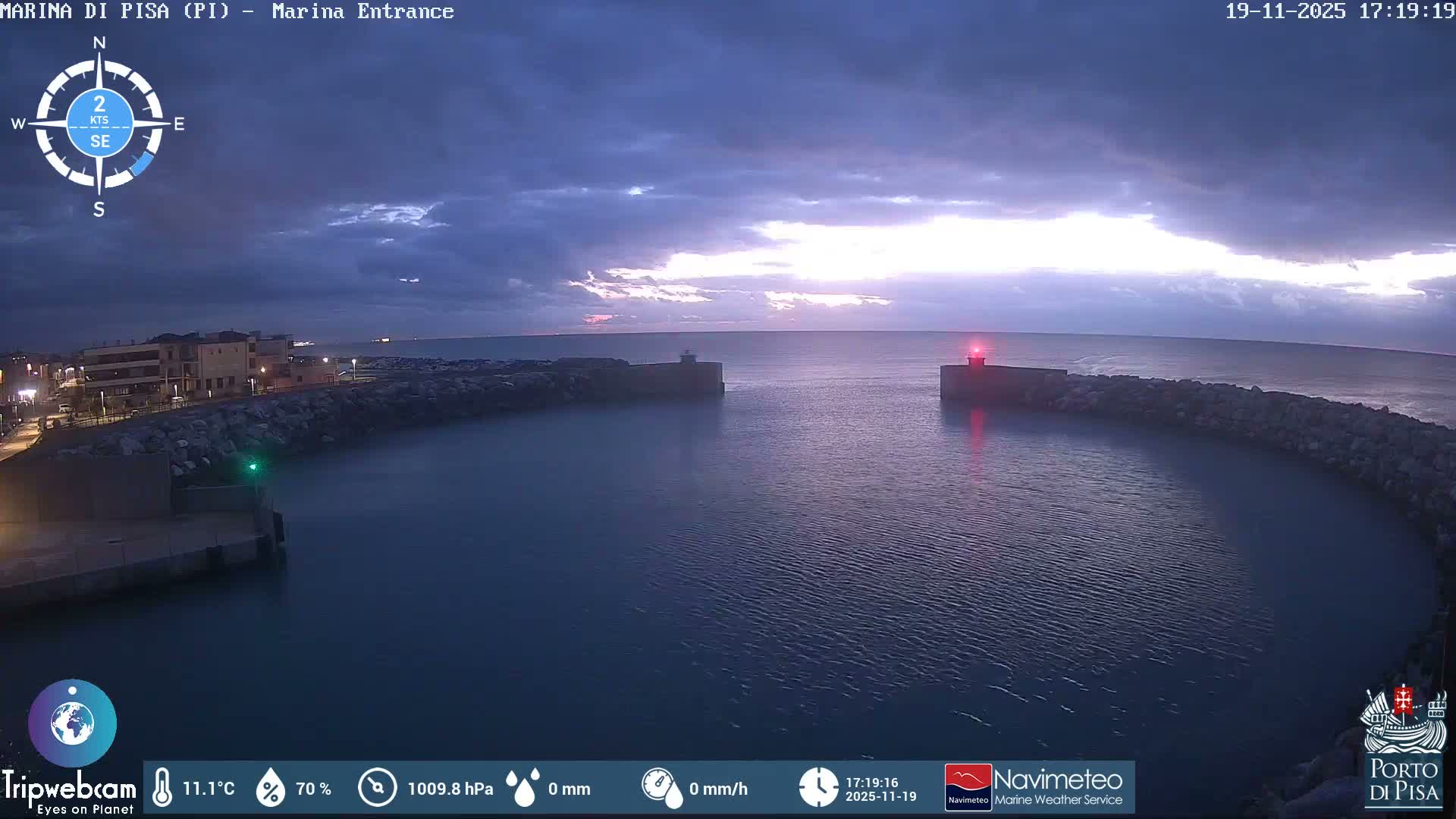 Port of Pisa Marina Live Cam - Pisa, Tuscany, Italy