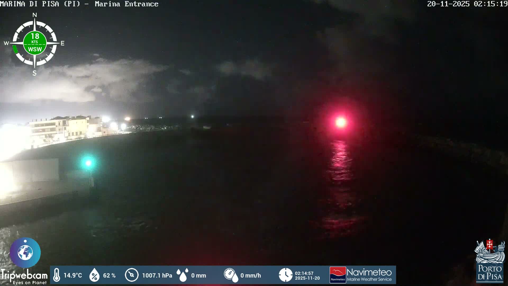 Port of Pisa Marina Live Cam - Pisa, Tuscany, Italy