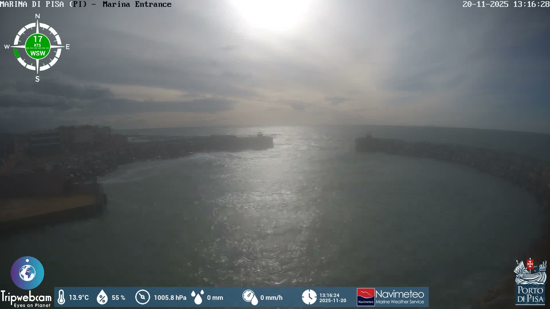 Port of Pisa Marina Live Cam - Pisa, Tuscany, Italy