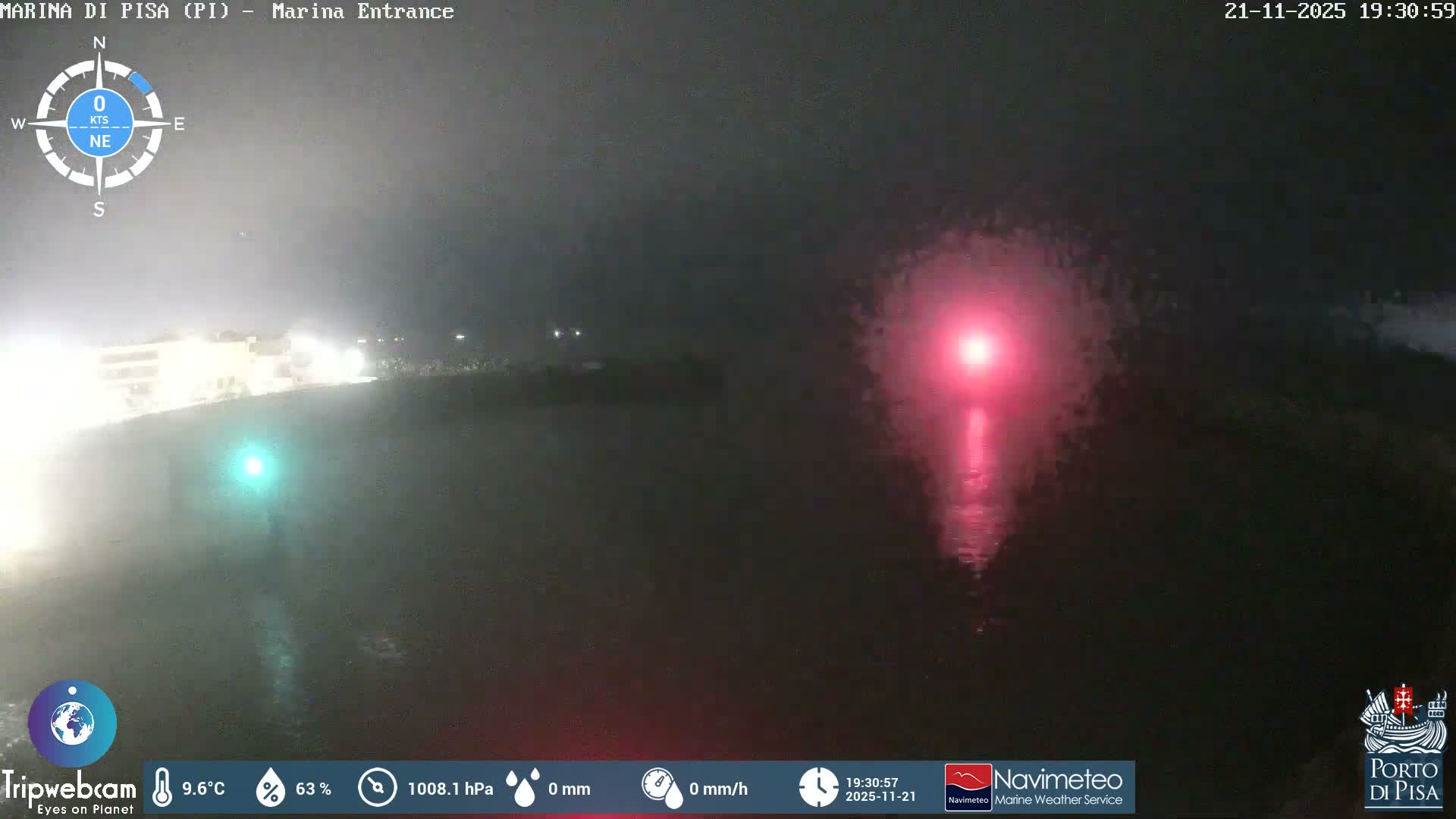 Port of Pisa Marina Live Cam - Pisa, Tuscany, Italy