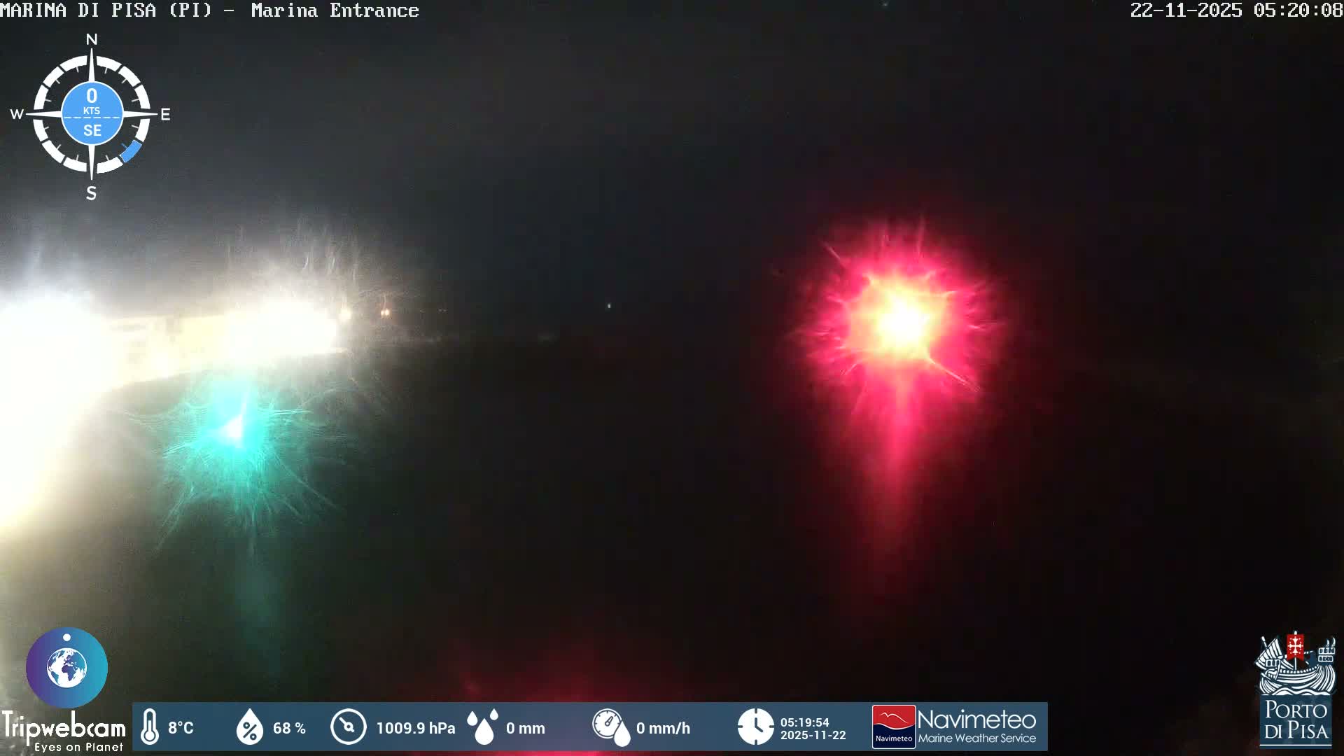 Port of Pisa Marina Live Cam - Pisa, Tuscany, Italy