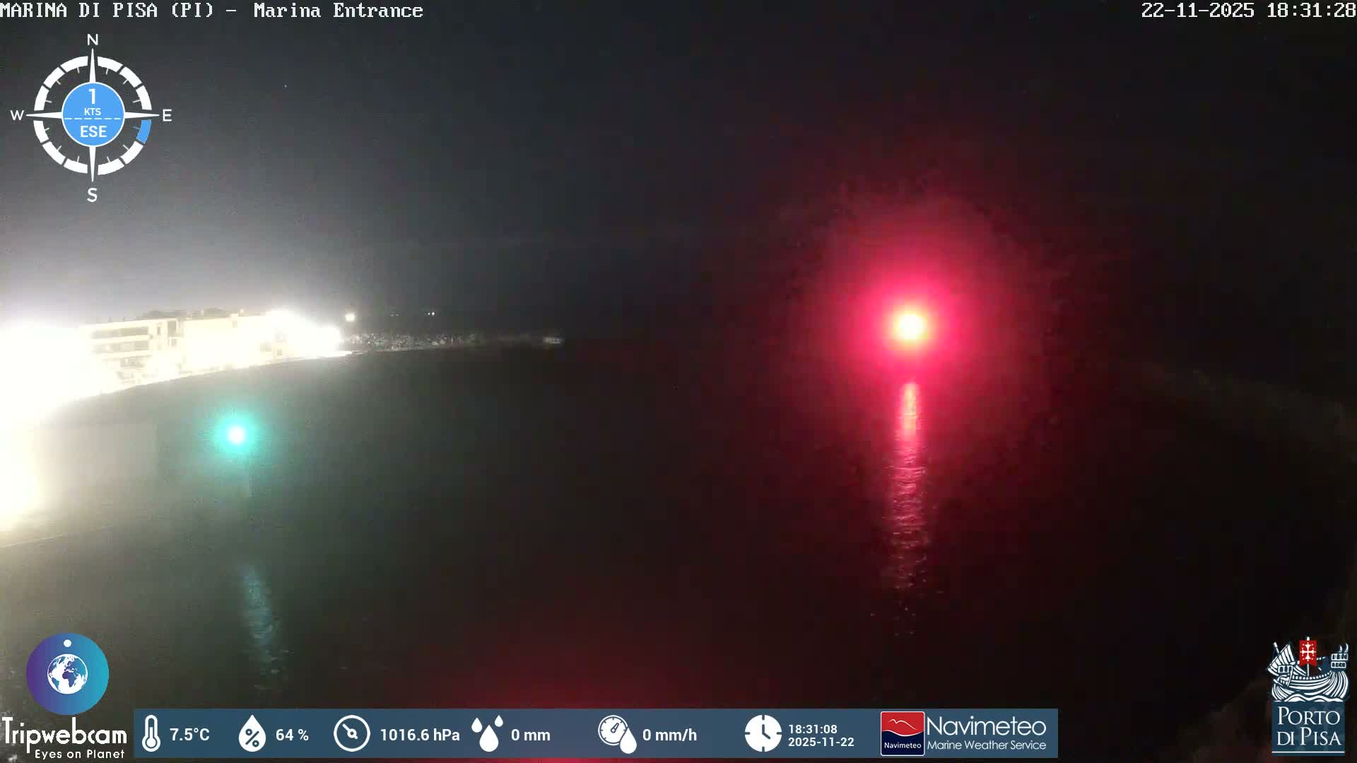 Port of Pisa Marina Live Cam - Pisa, Tuscany, Italy