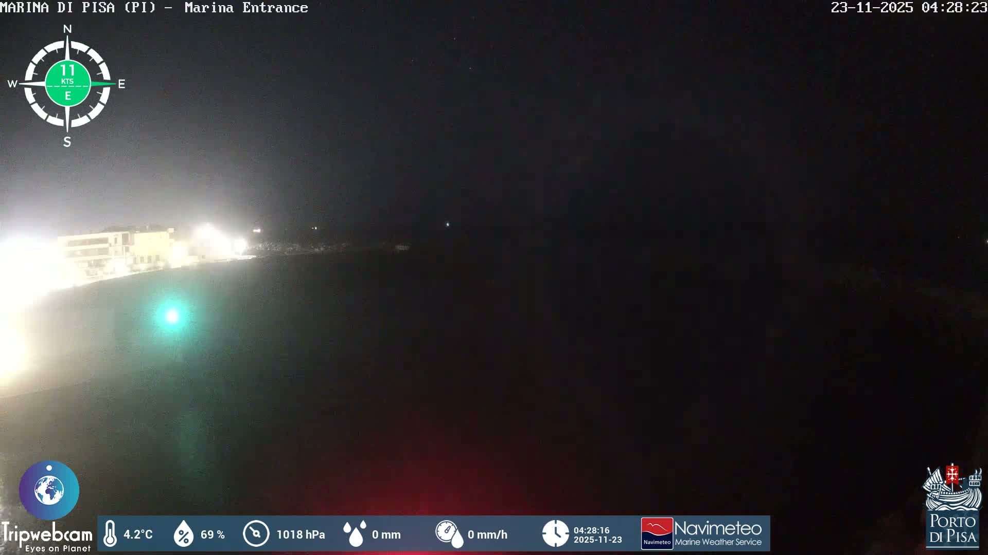 Port of Pisa Marina Live Cam - Pisa, Tuscany, Italy