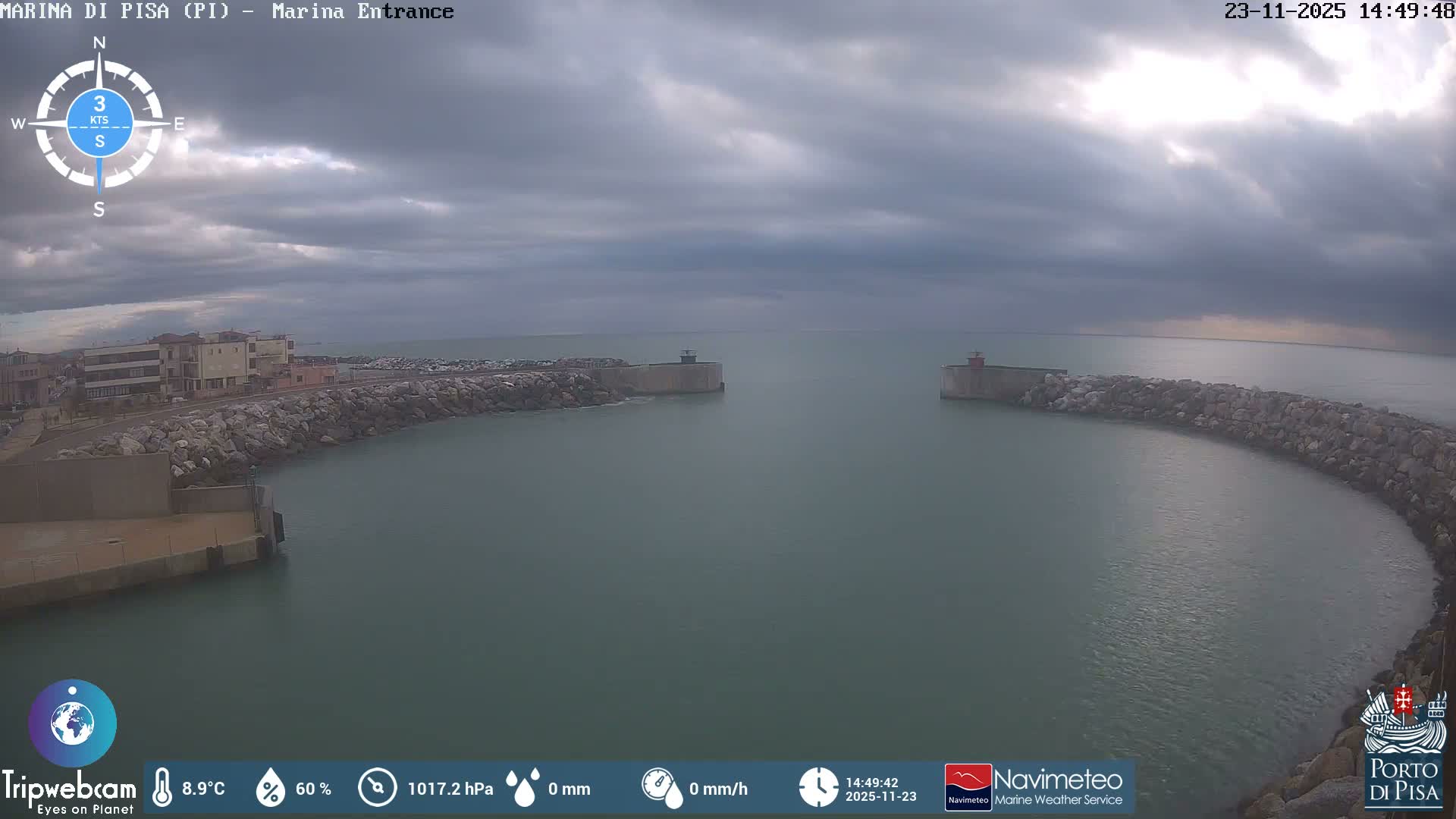 Port of Pisa Marina Live Cam - Pisa, Tuscany, Italy