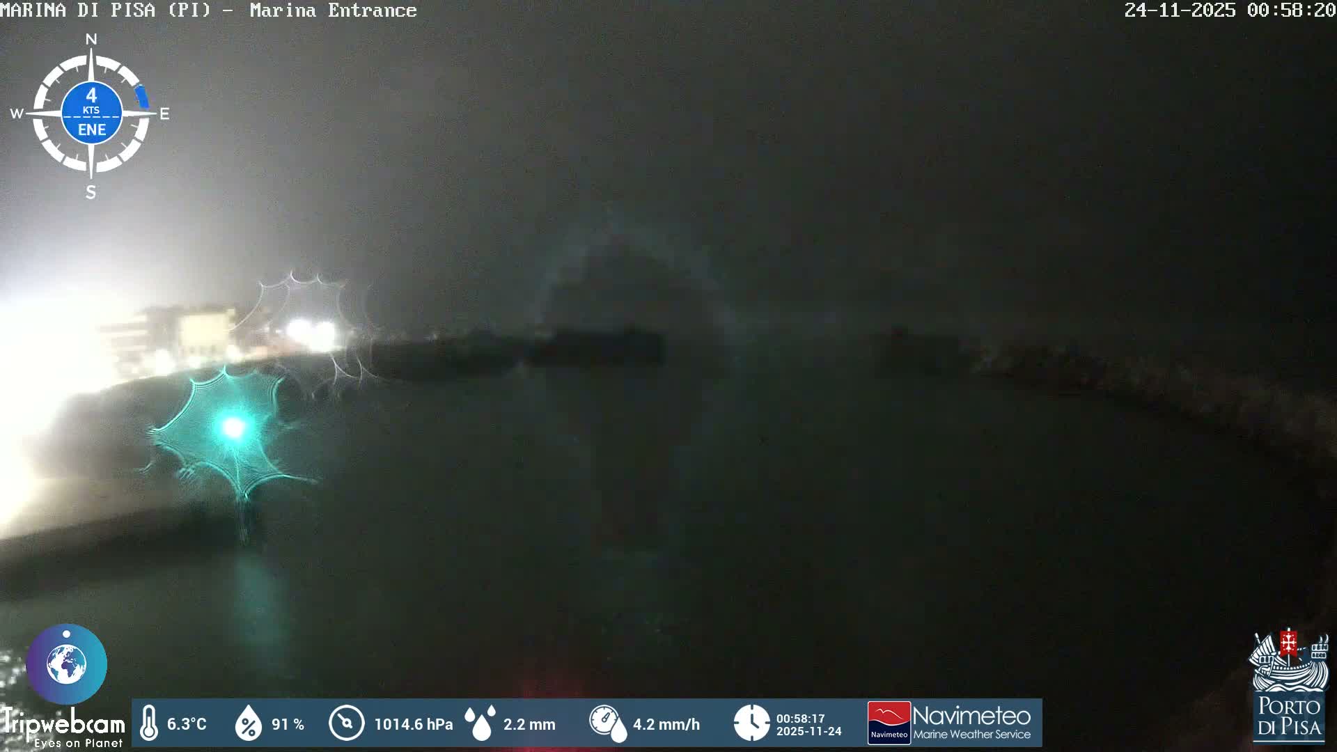 Port of Pisa Marina Live Cam - Pisa, Tuscany, Italy