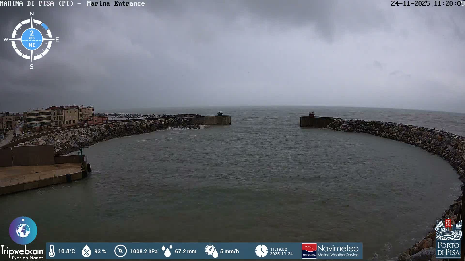 Port of Pisa Marina Live Cam - Pisa, Tuscany, Italy