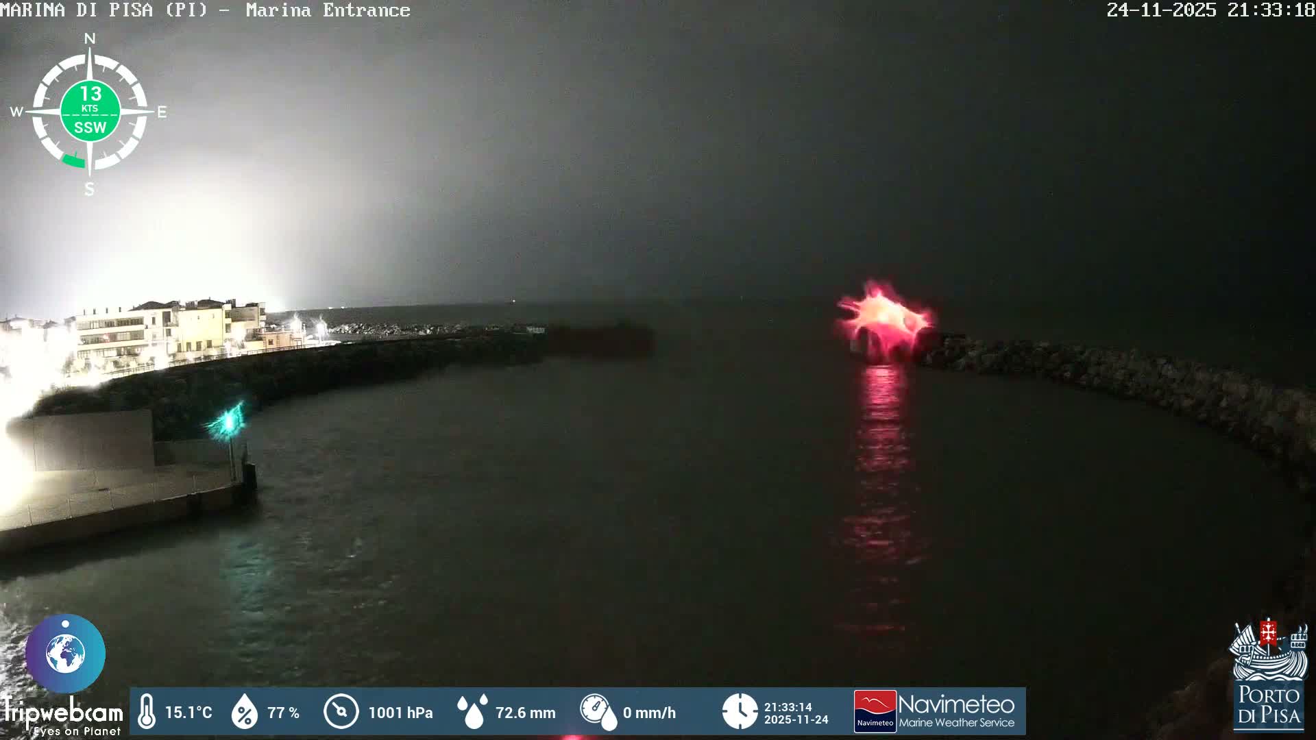 Port of Pisa Marina Live Cam - Pisa, Tuscany, Italy