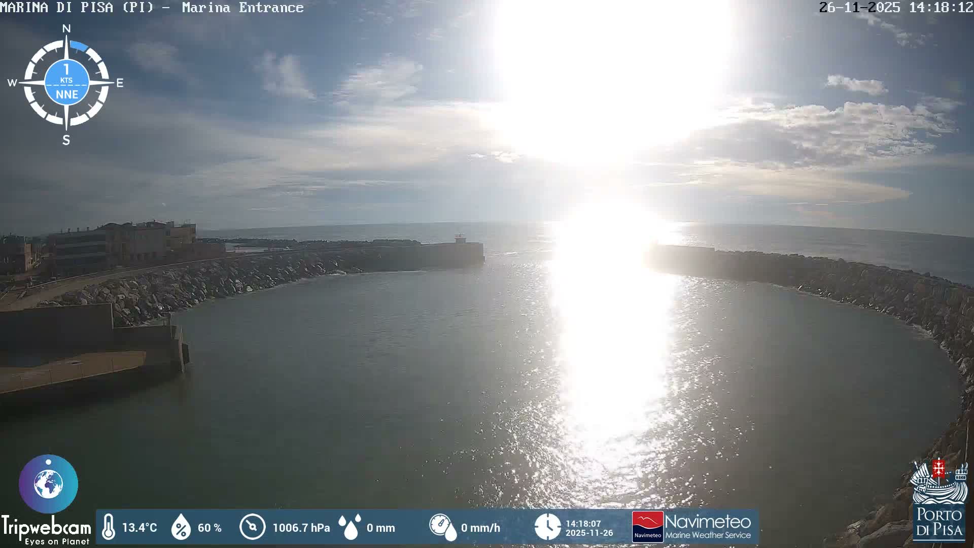 Port of Pisa Marina Live Cam - Pisa, Tuscany, Italy