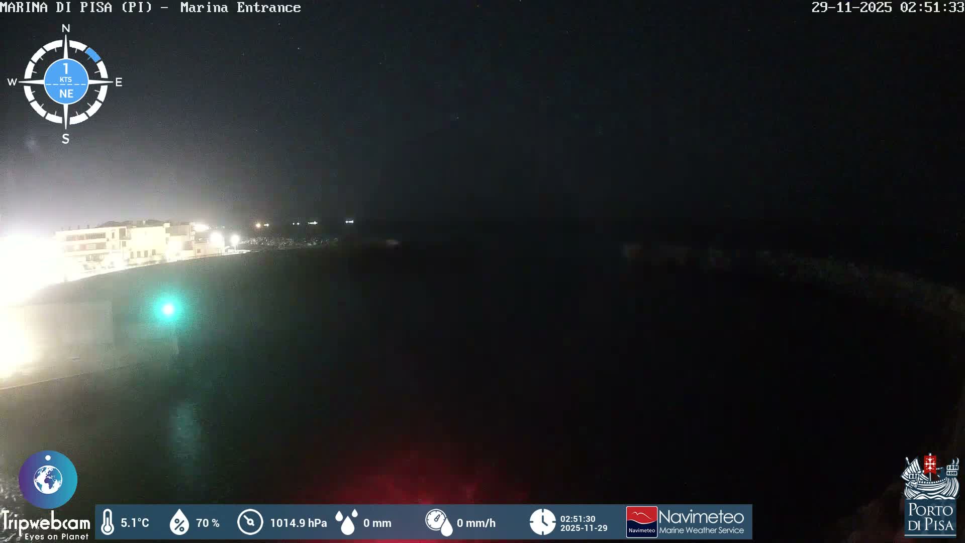 Port of Pisa Marina Live Cam - Pisa, Tuscany, Italy