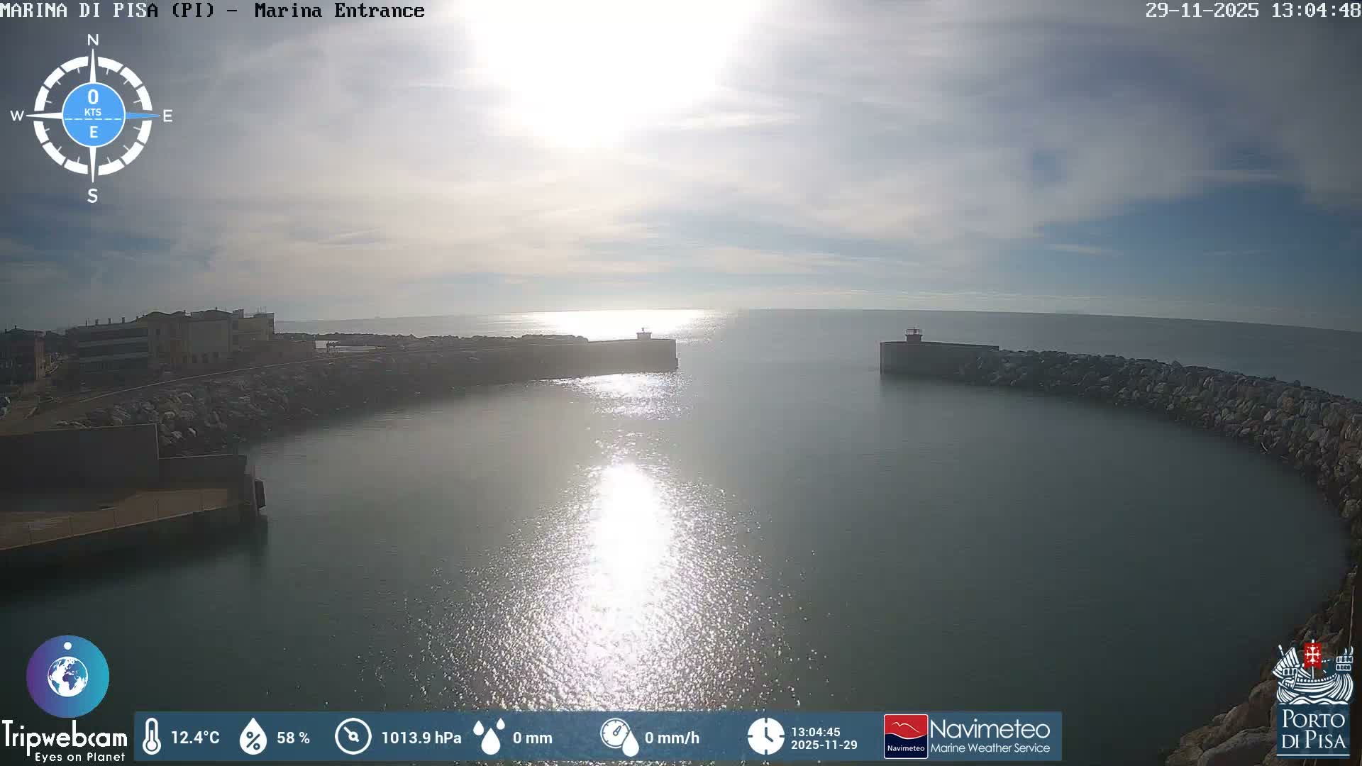 Port of Pisa Marina Live Cam - Pisa, Tuscany, Italy