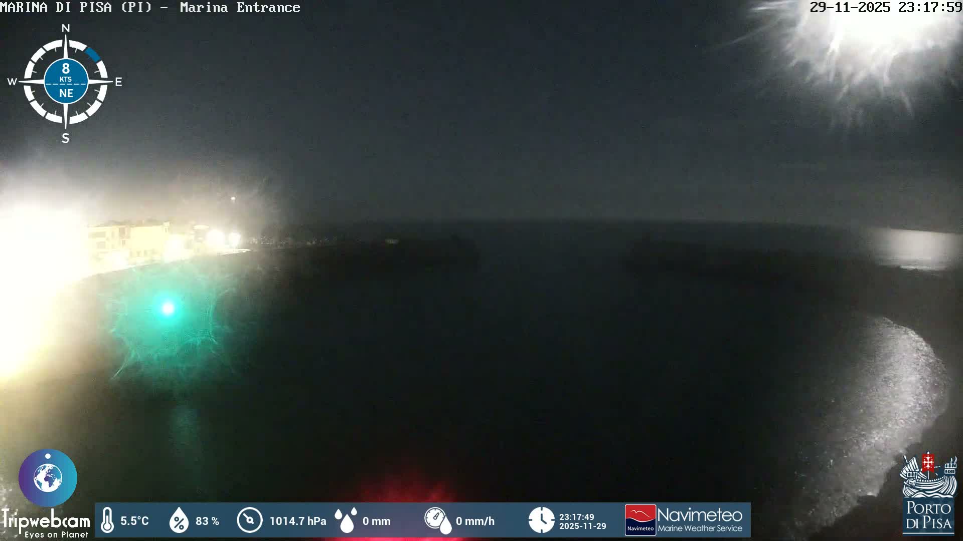 Port of Pisa Marina Live Cam - Pisa, Tuscany, Italy