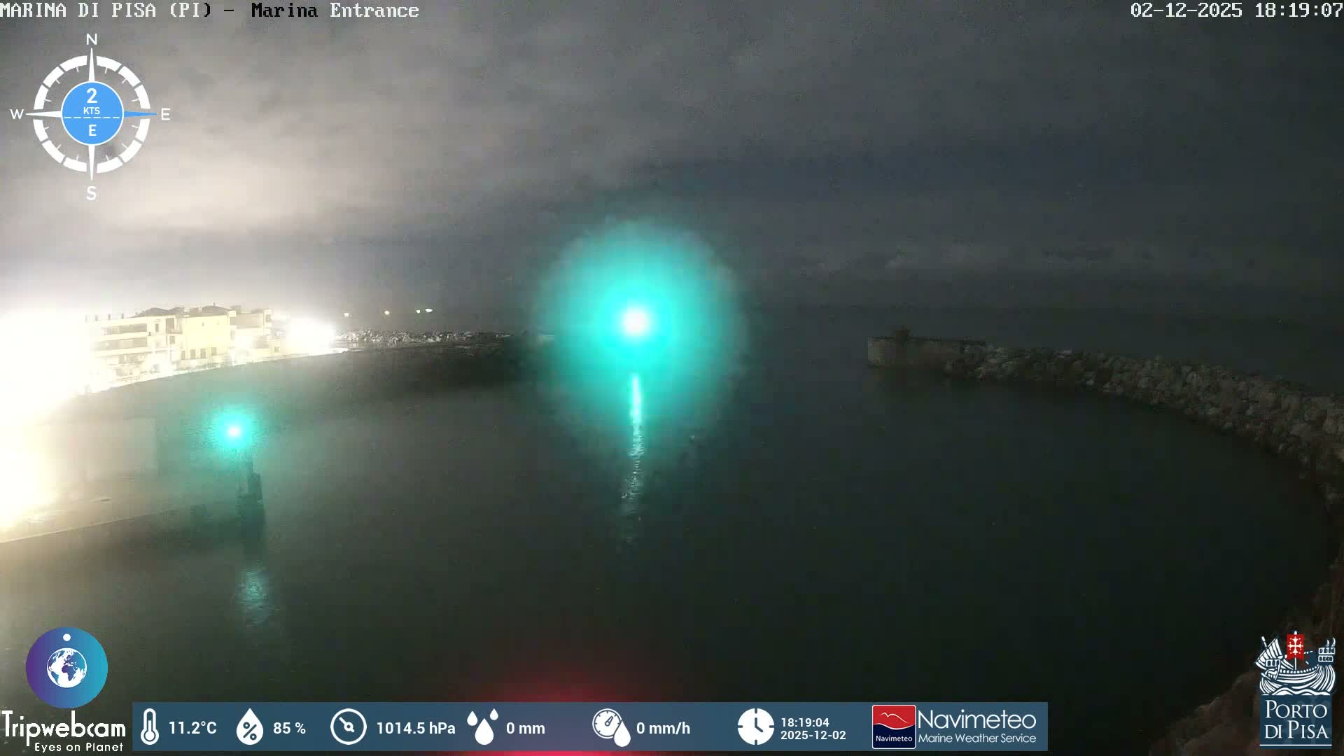 Port of Pisa Marina Live Cam - Pisa, Tuscany, Italy