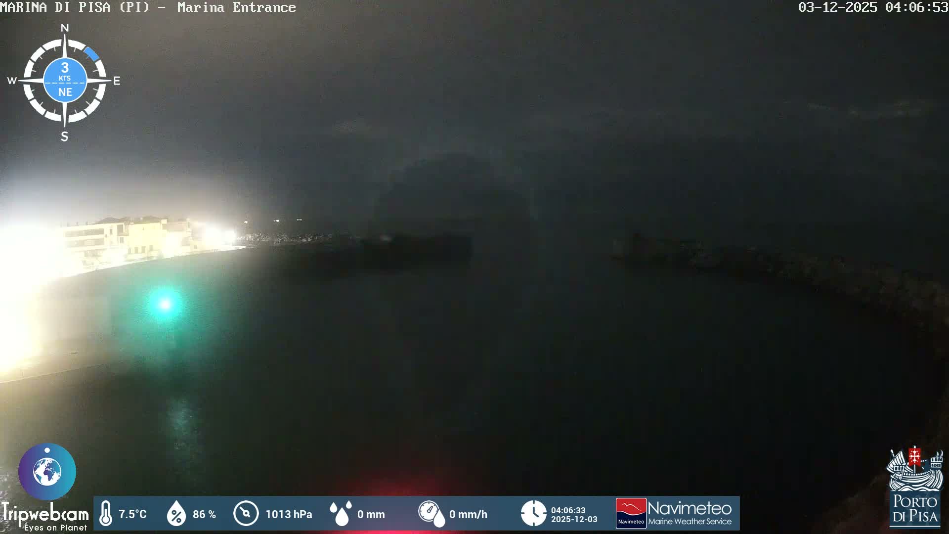 Port of Pisa Marina Live Cam - Pisa, Tuscany, Italy