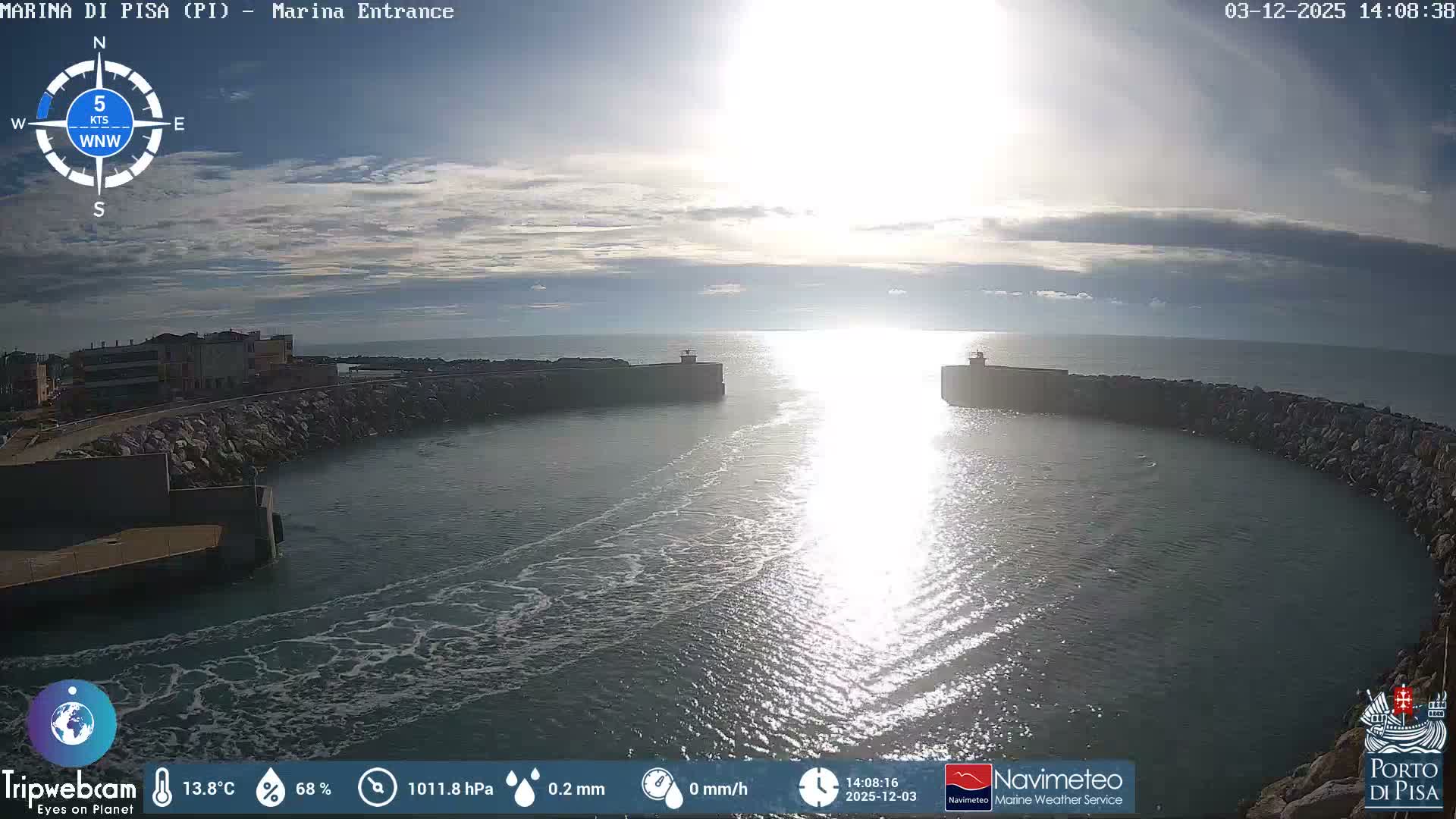Port of Pisa Marina Live Cam - Pisa, Tuscany, Italy