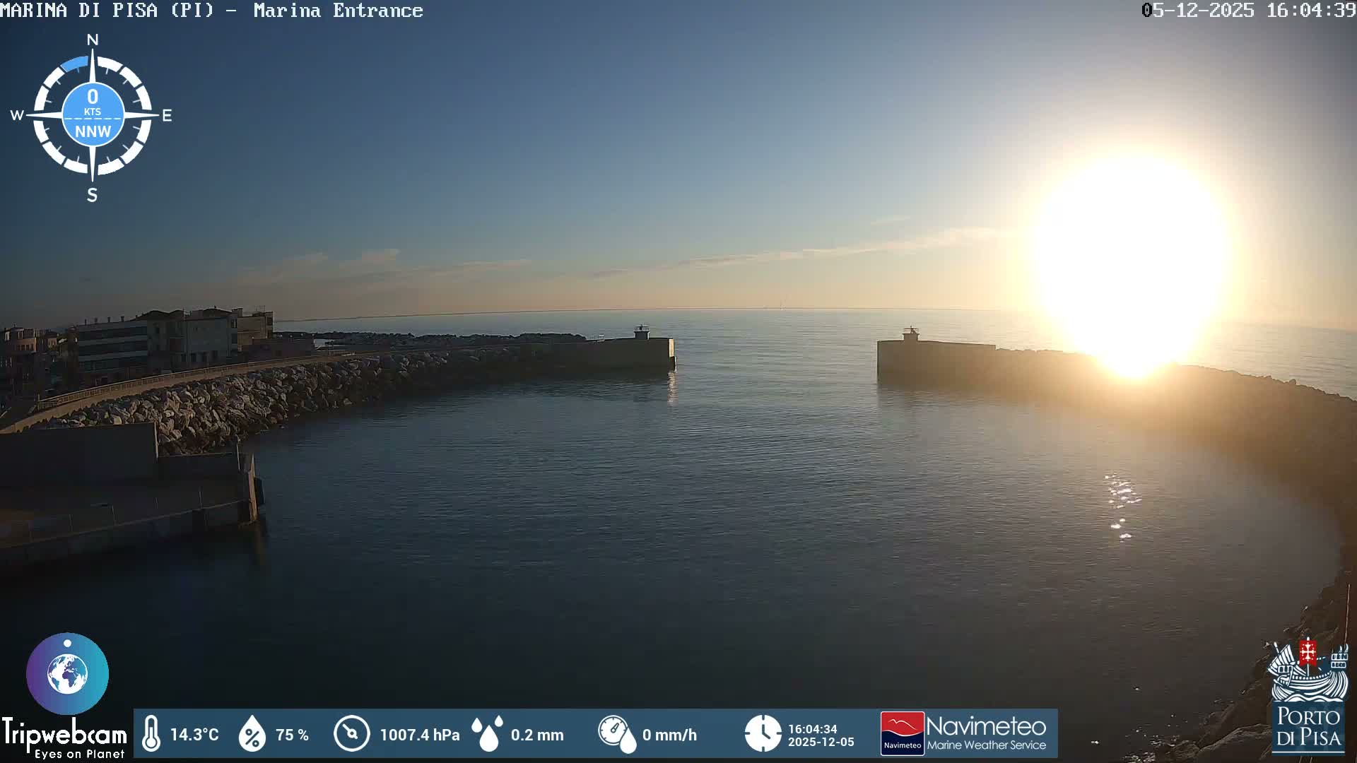 Port of Pisa Marina Live Cam - Pisa, Tuscany, Italy