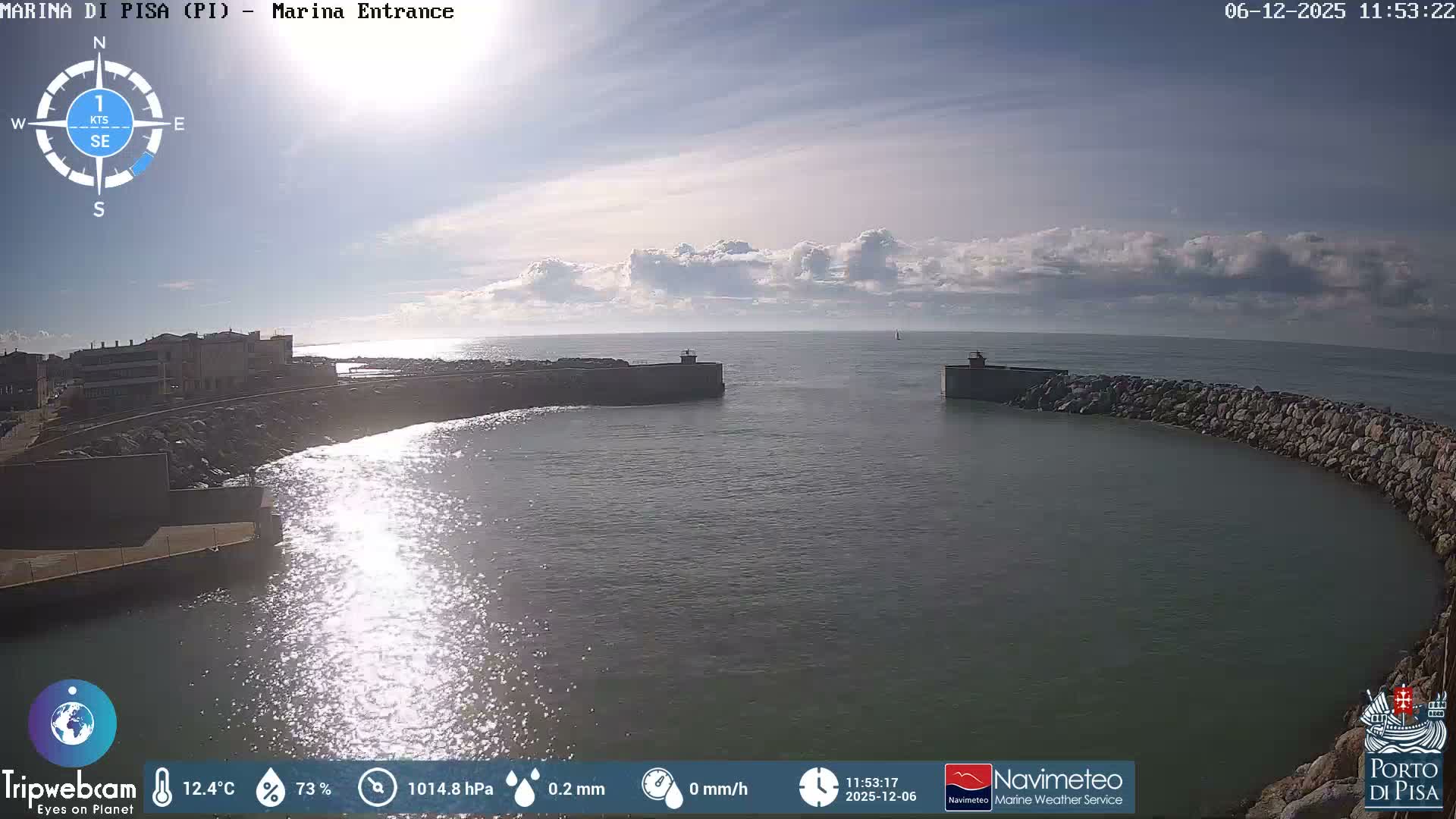 Port of Pisa Marina Live Cam - Pisa, Tuscany, Italy