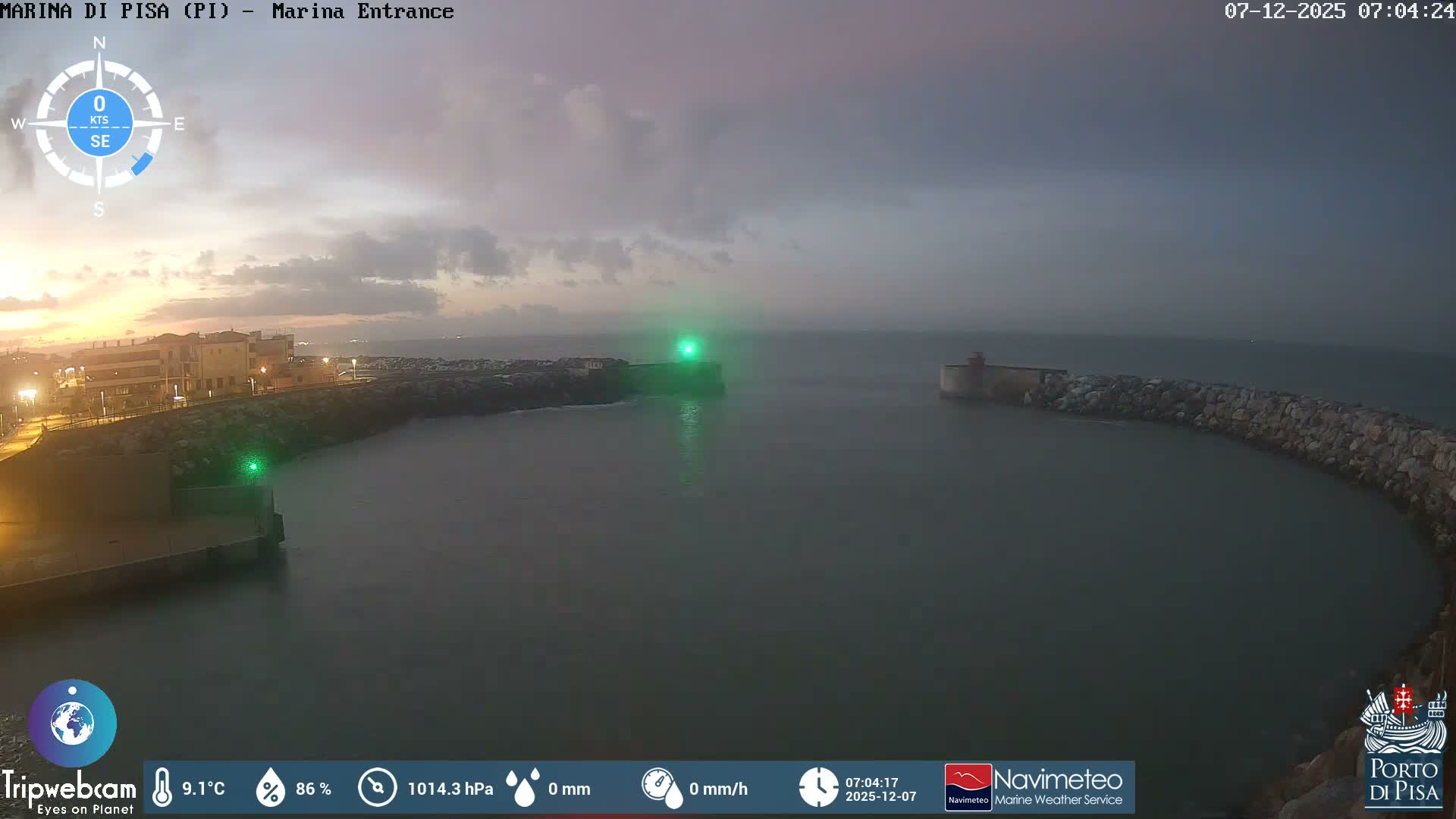 Port of Pisa Marina Live Cam - Pisa, Tuscany, Italy