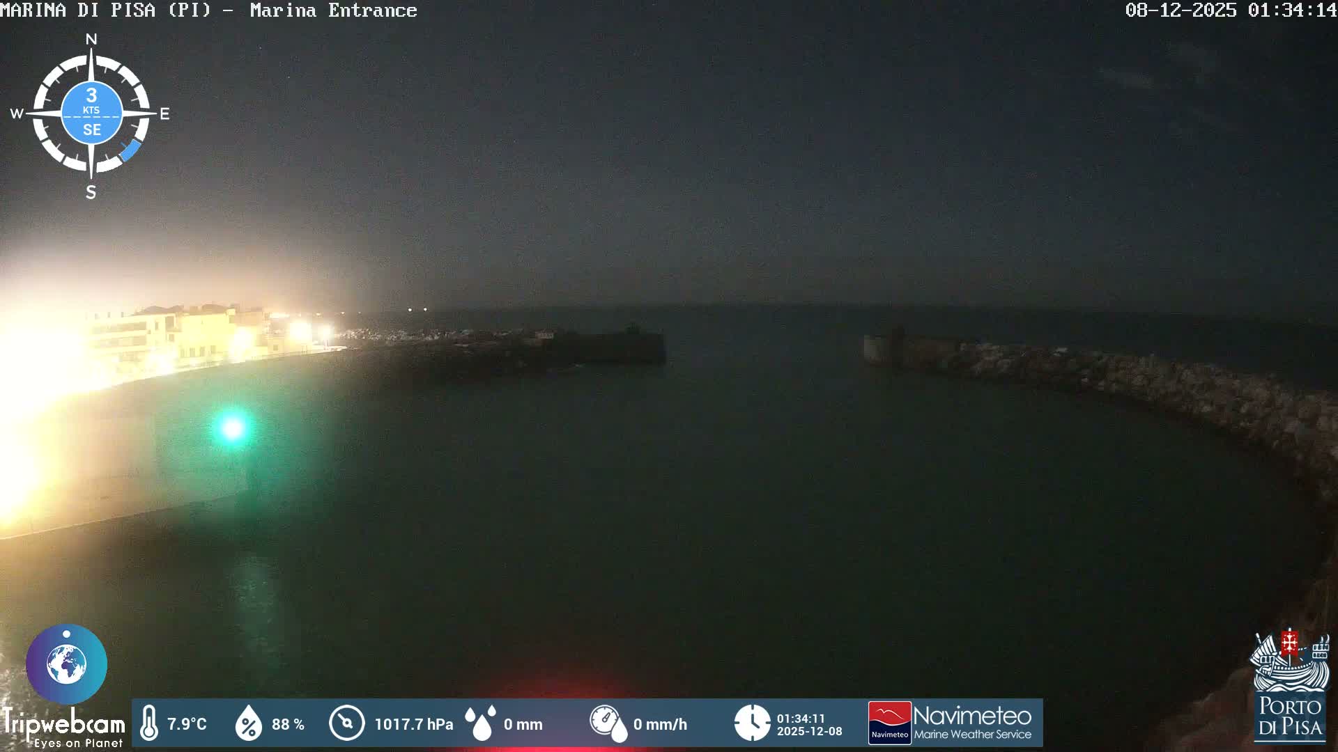 Port of Pisa Marina Live Cam - Pisa, Tuscany, Italy